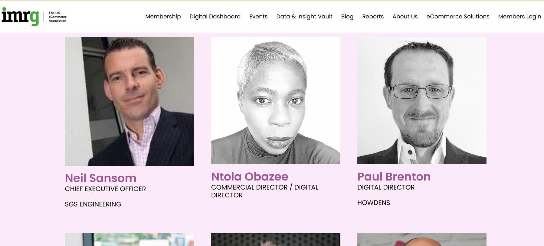 IMRG Advisory Board Member