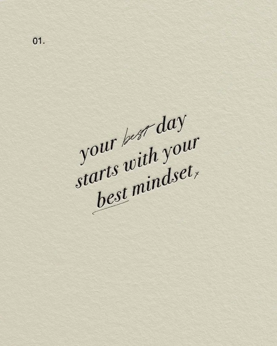 It&rsquo;s all about starting the day right 🫶🏼 Here are some of our most loved and tested tips on creating and maintaining a positive mindset. 

~ Practice Gratitude - Take a moment each day to reflect on what you&rsquo;re thankful for. This shifts
