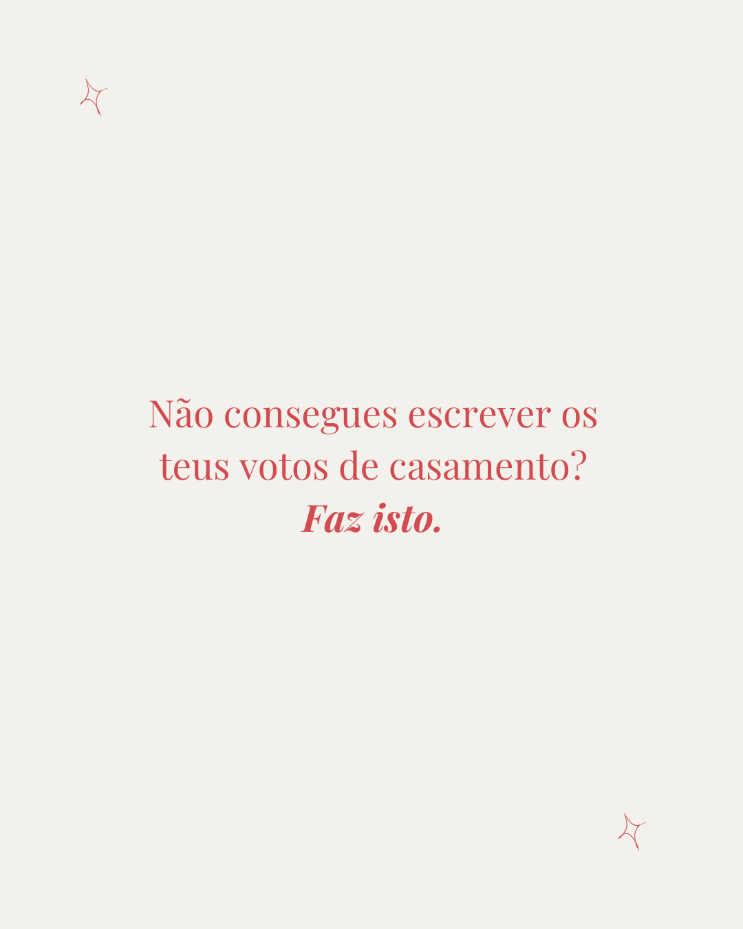 Não consegues escrever os teus votos de casamento? Faz isto