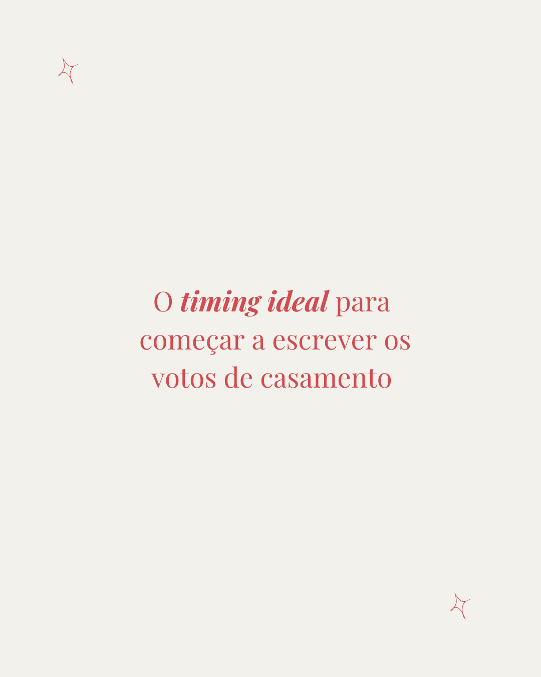 Quando começar a escrever os votos de casamento? O timing ideal