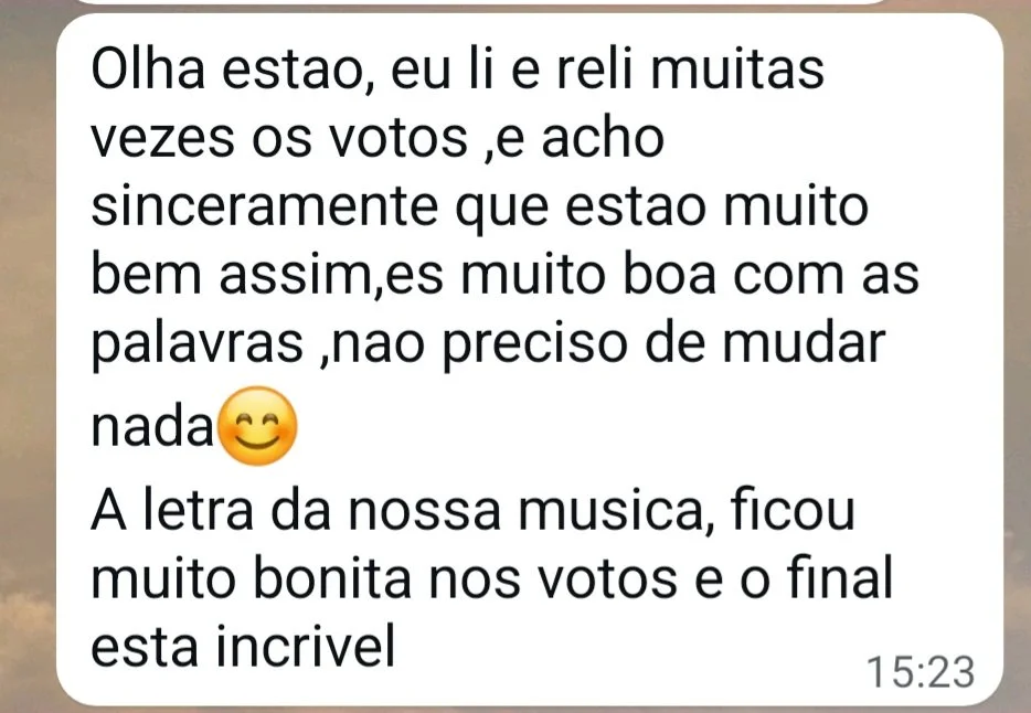 feedback votos de casamento originais vera