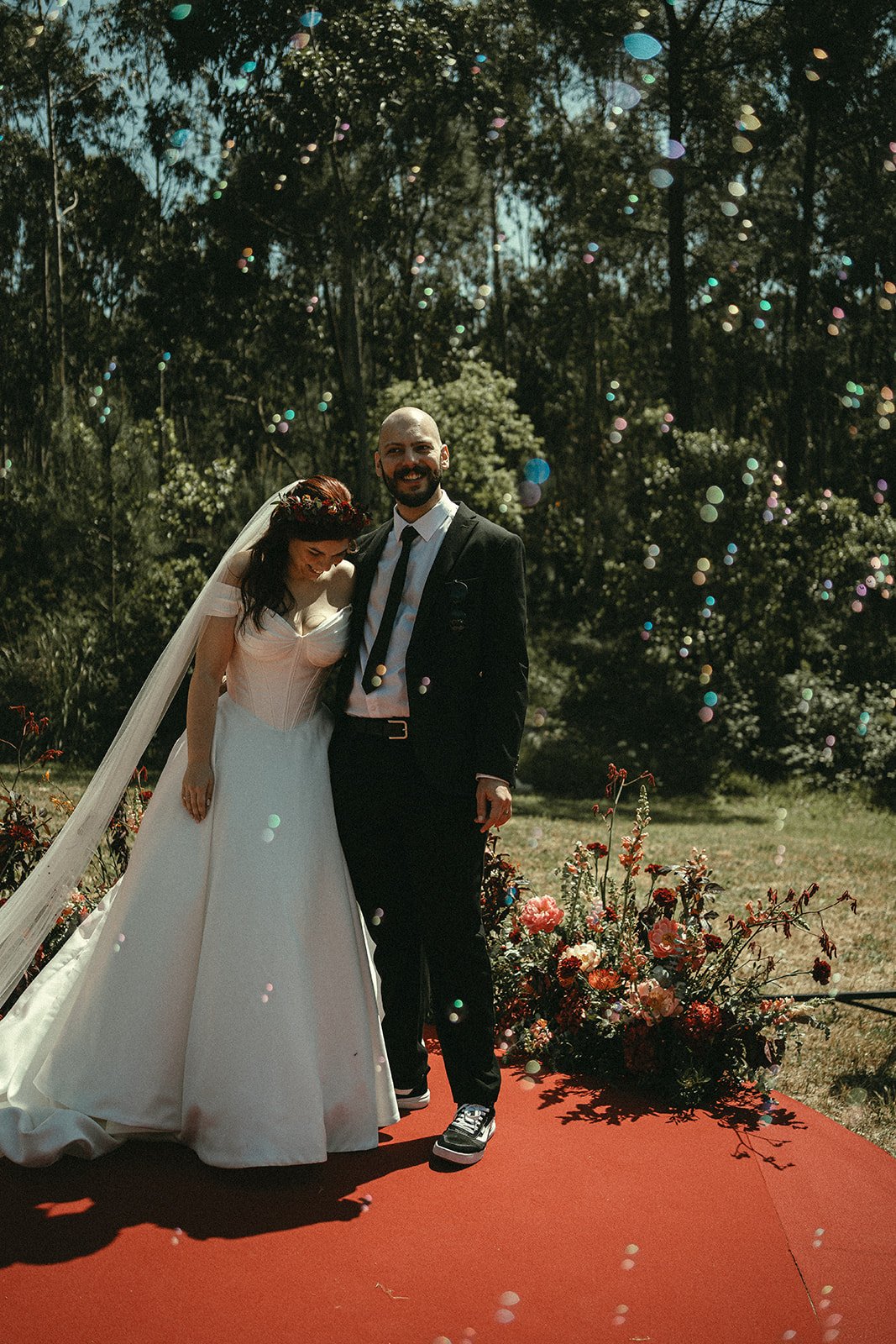 cerimonia de casamento altar noiva e noivo votos de casamento
