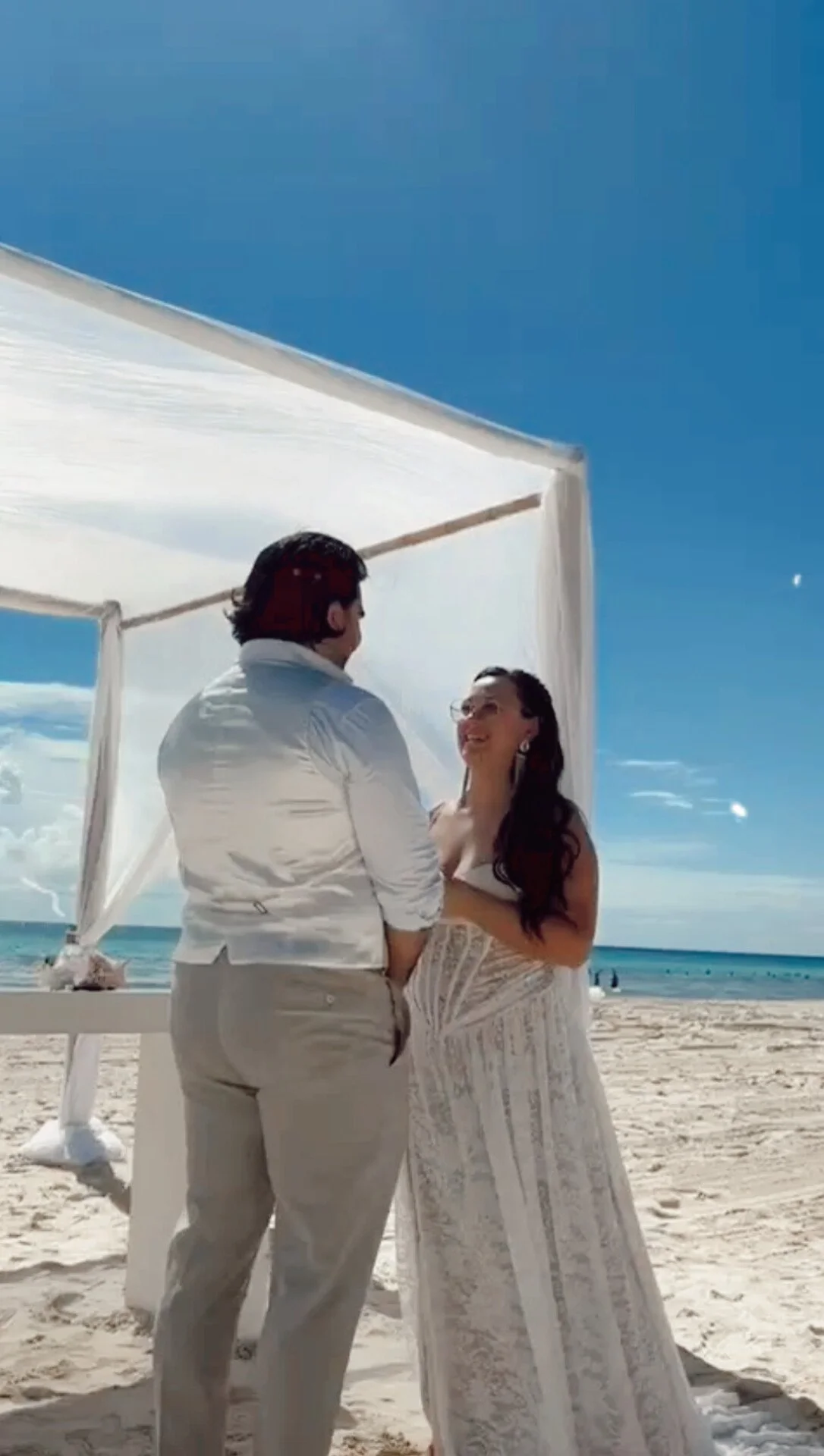 noiva votos de casamento praia portugal