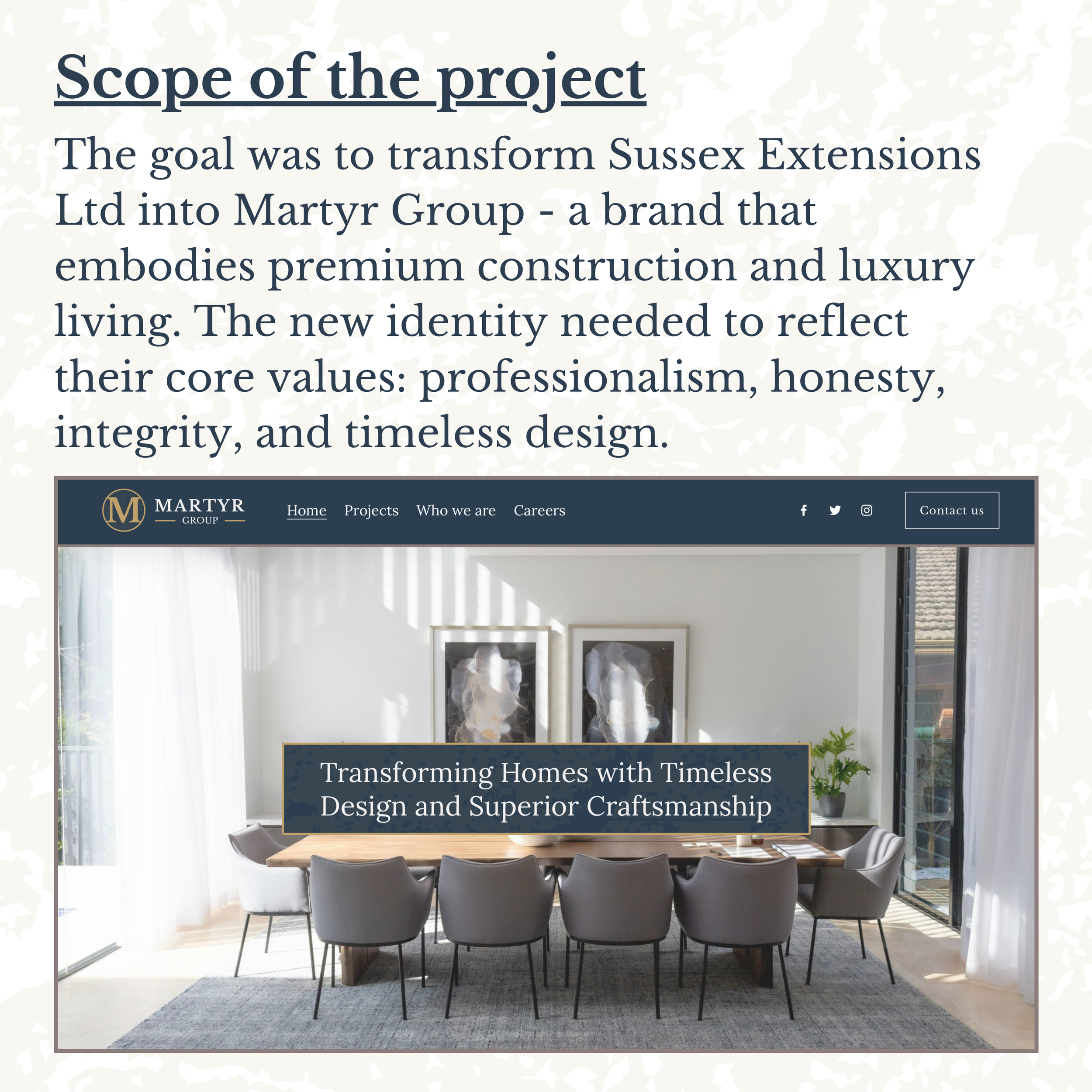 Scope of the project 