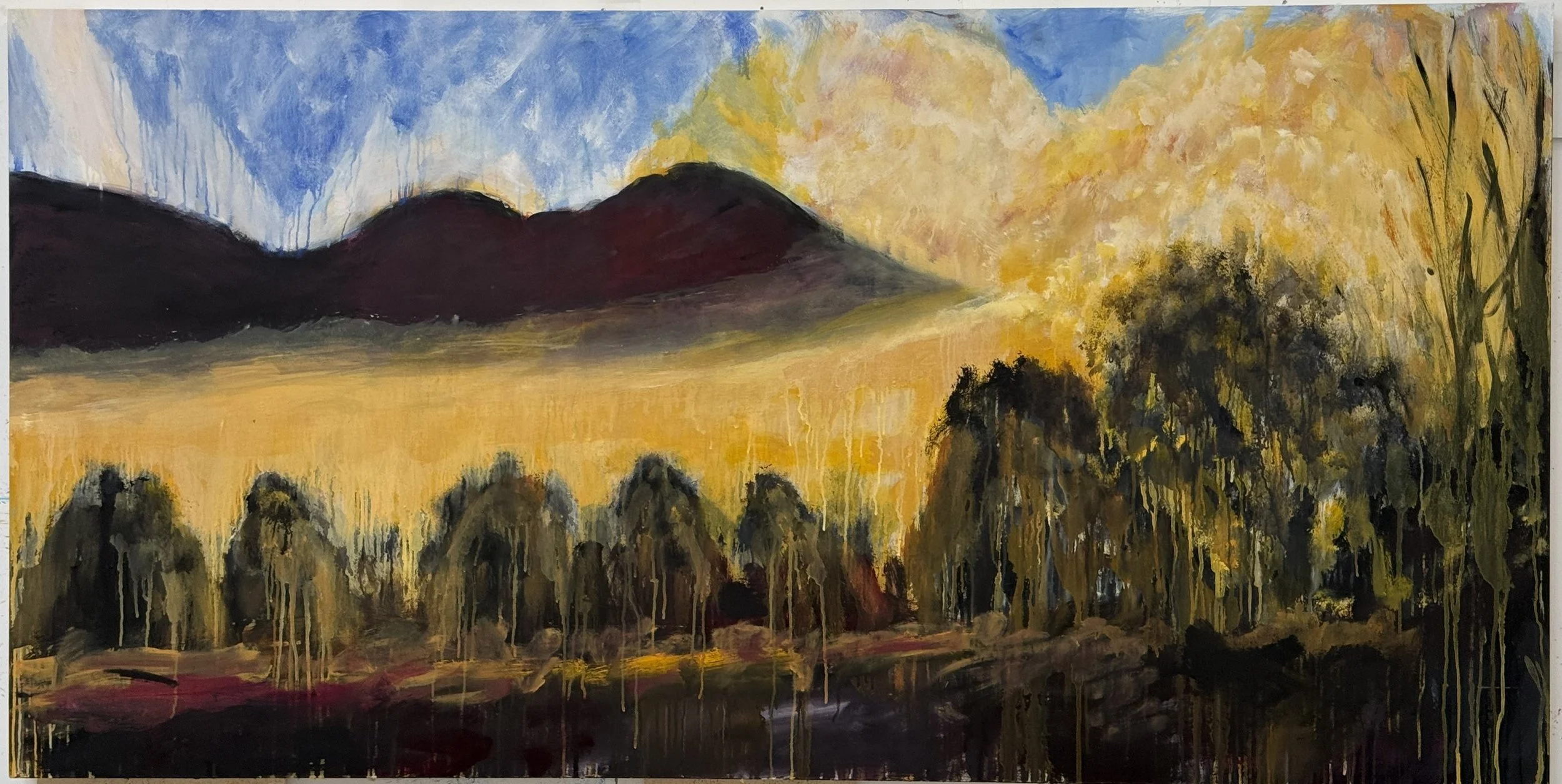 Dorset Morning, 2026  36.5" x72" oil on plywood