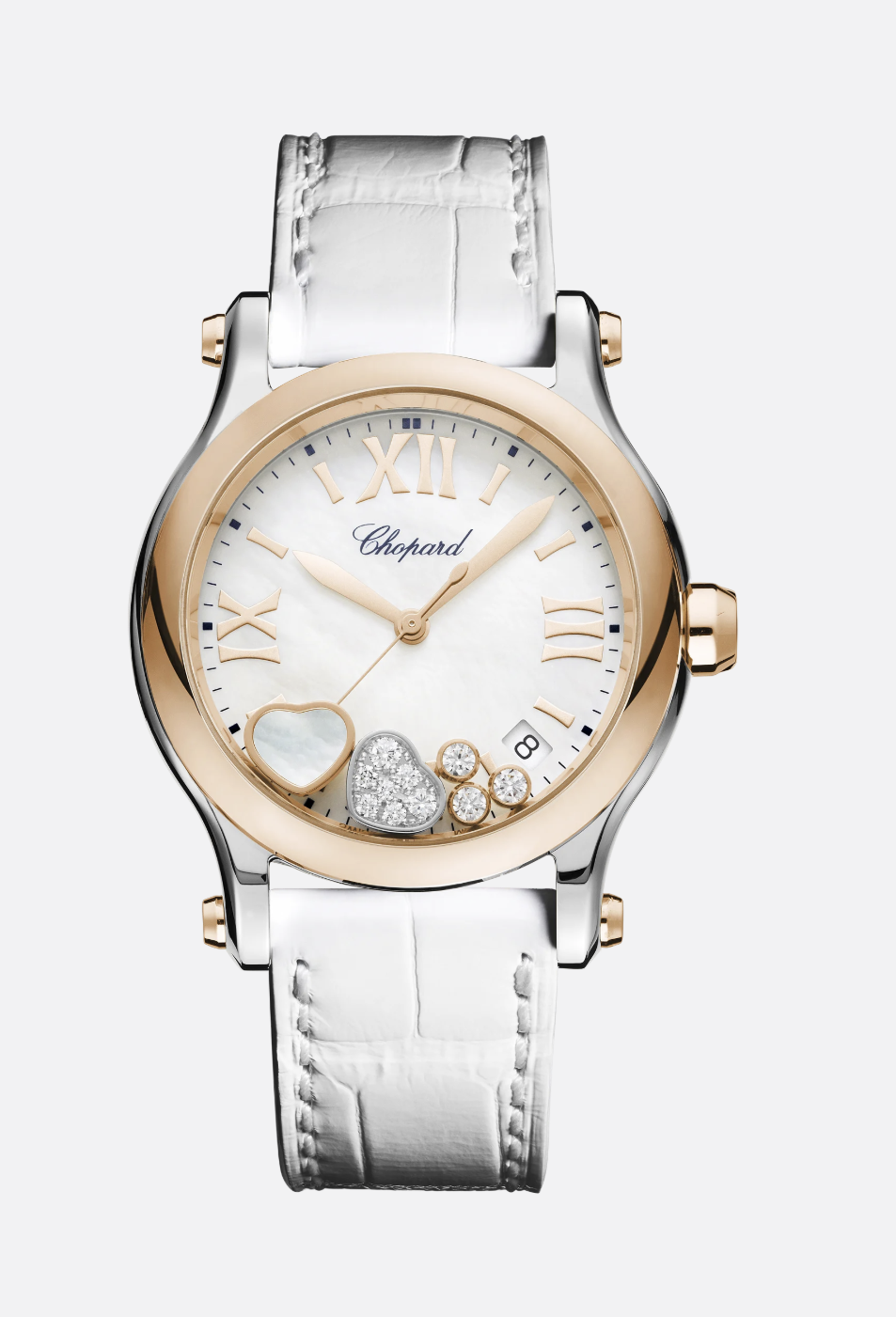 Luxury Watches for Winter: White Strap &amp; Diamond Gold Timepieces