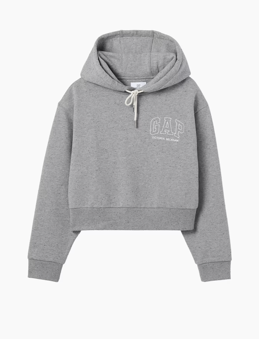 Heavyweight Logo Crop Hoodie