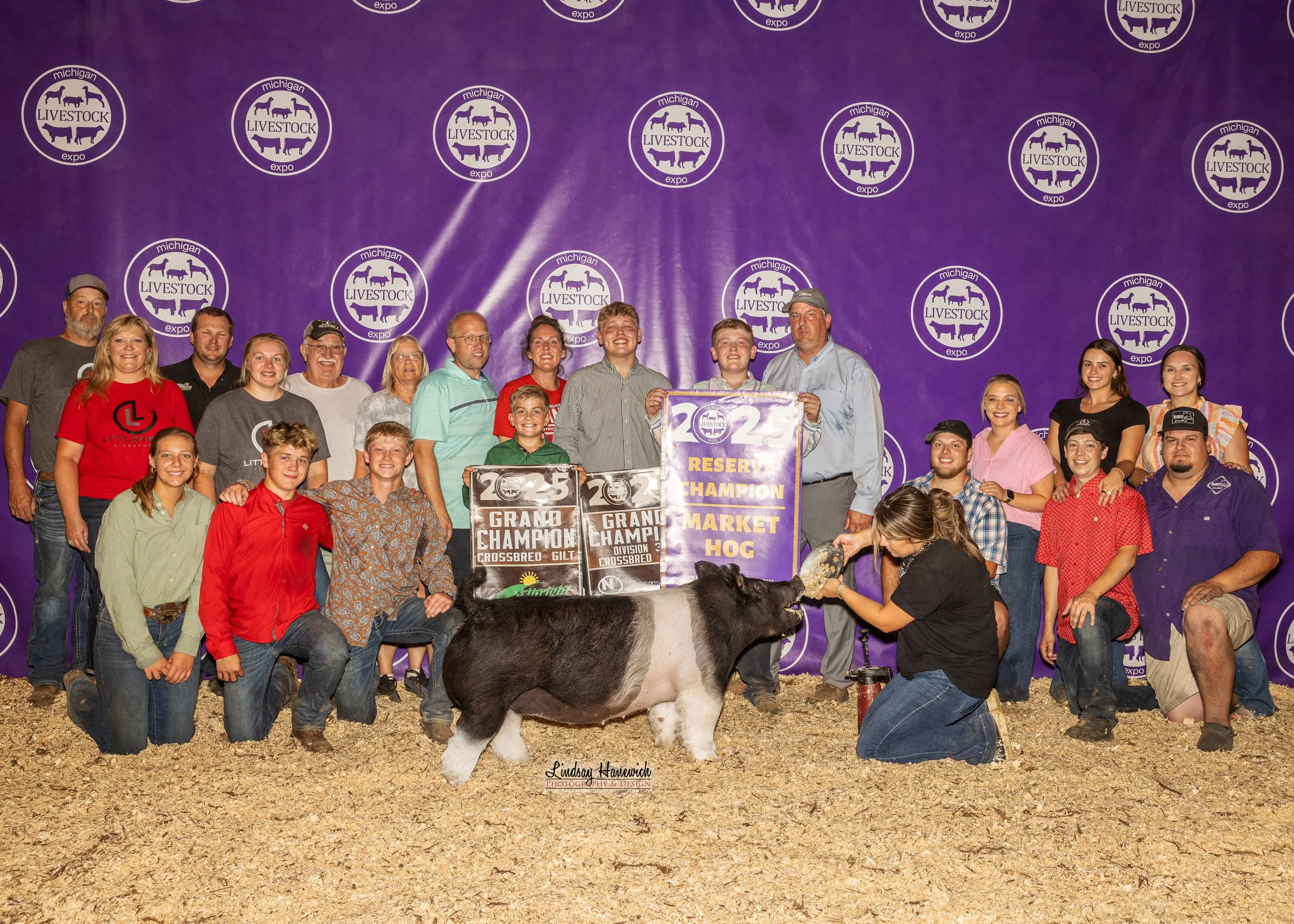 2025 MLE Market Swine Results - Reserve Champion Market Hog shown by Mason Trattles