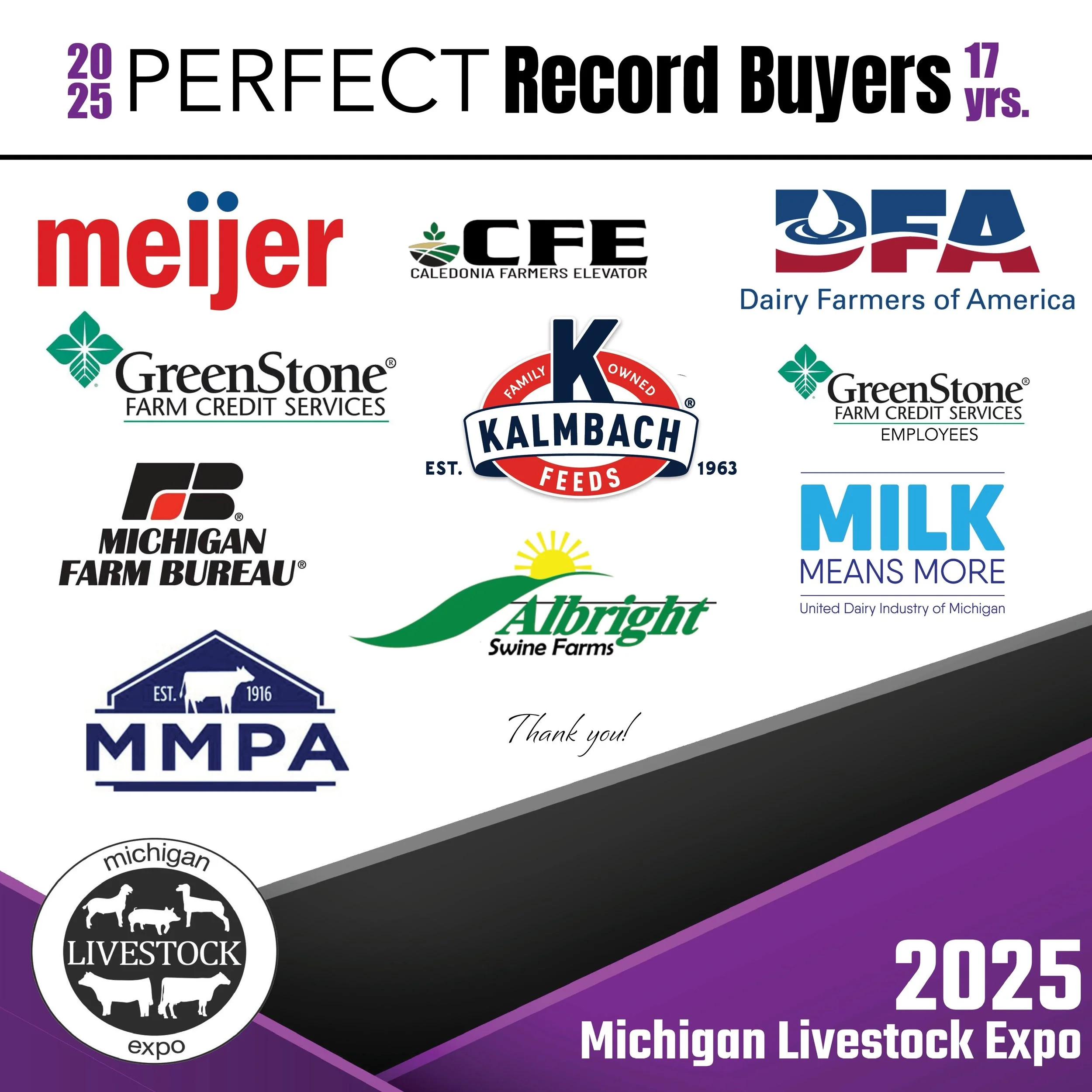 A list of perfect record buyers