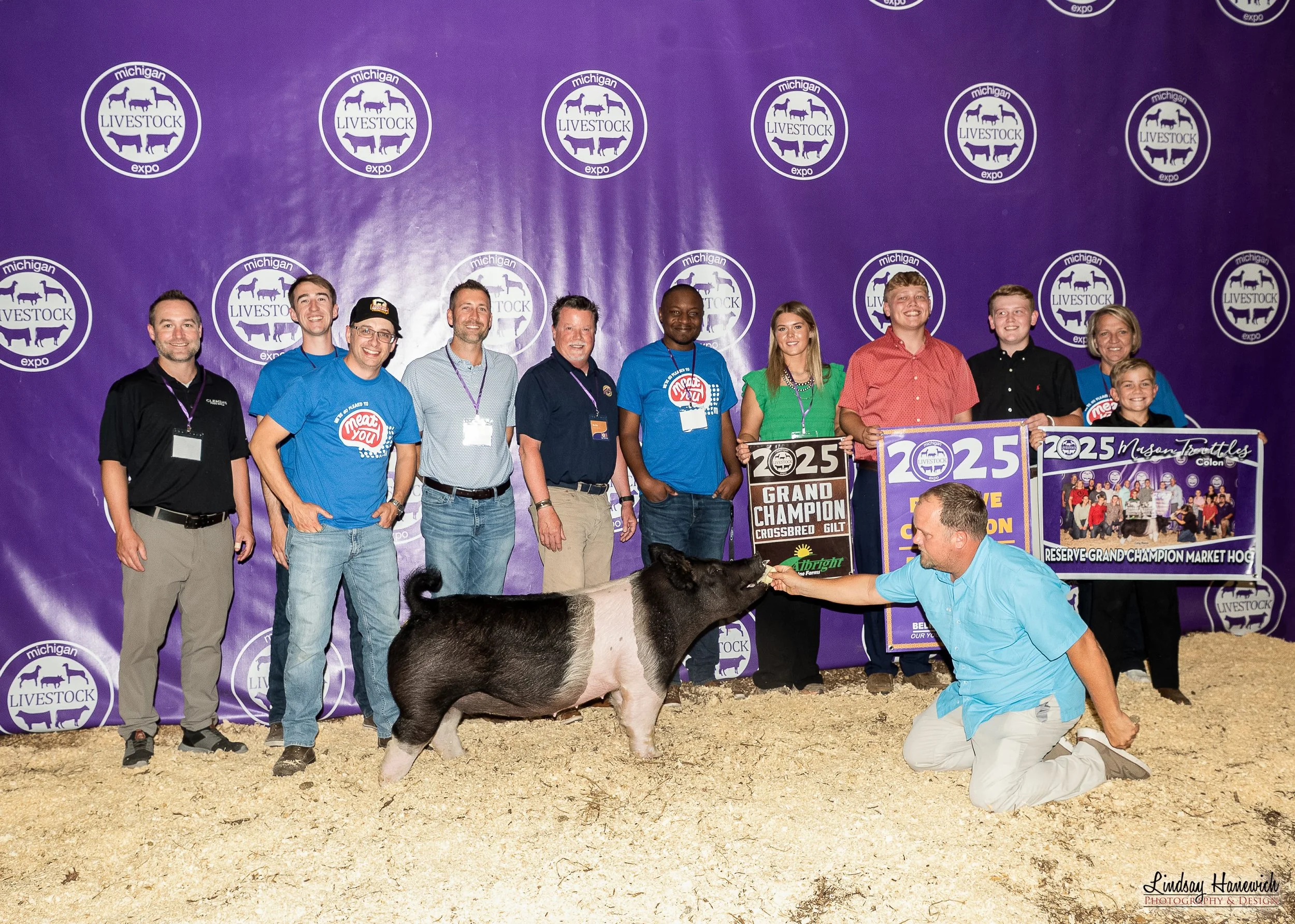 2025 MLE Saleabration Reserve Grand Champion Market Hog shown by Mason Trattles
