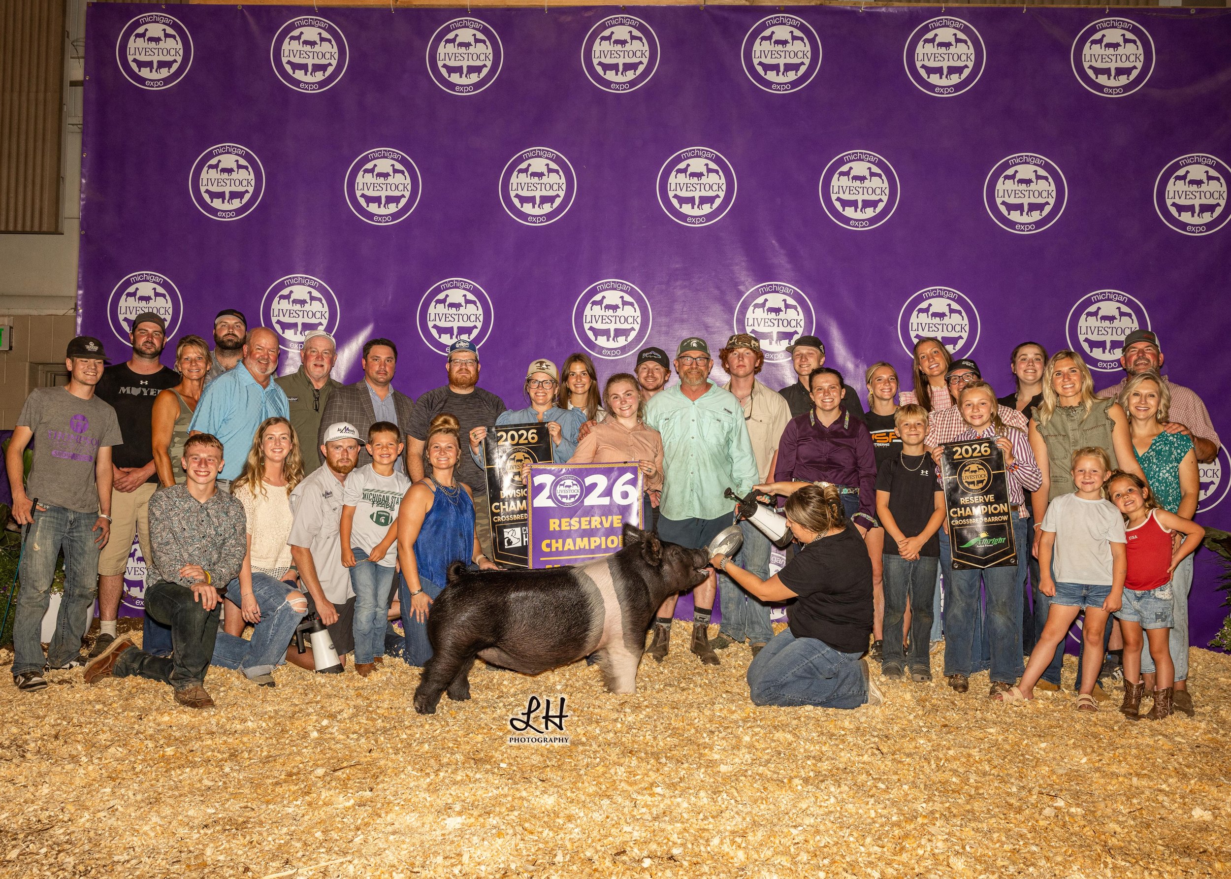 MLE Backdrop Reserve Grand Champion Market Hog Shown By Katherine Rowntree 2026