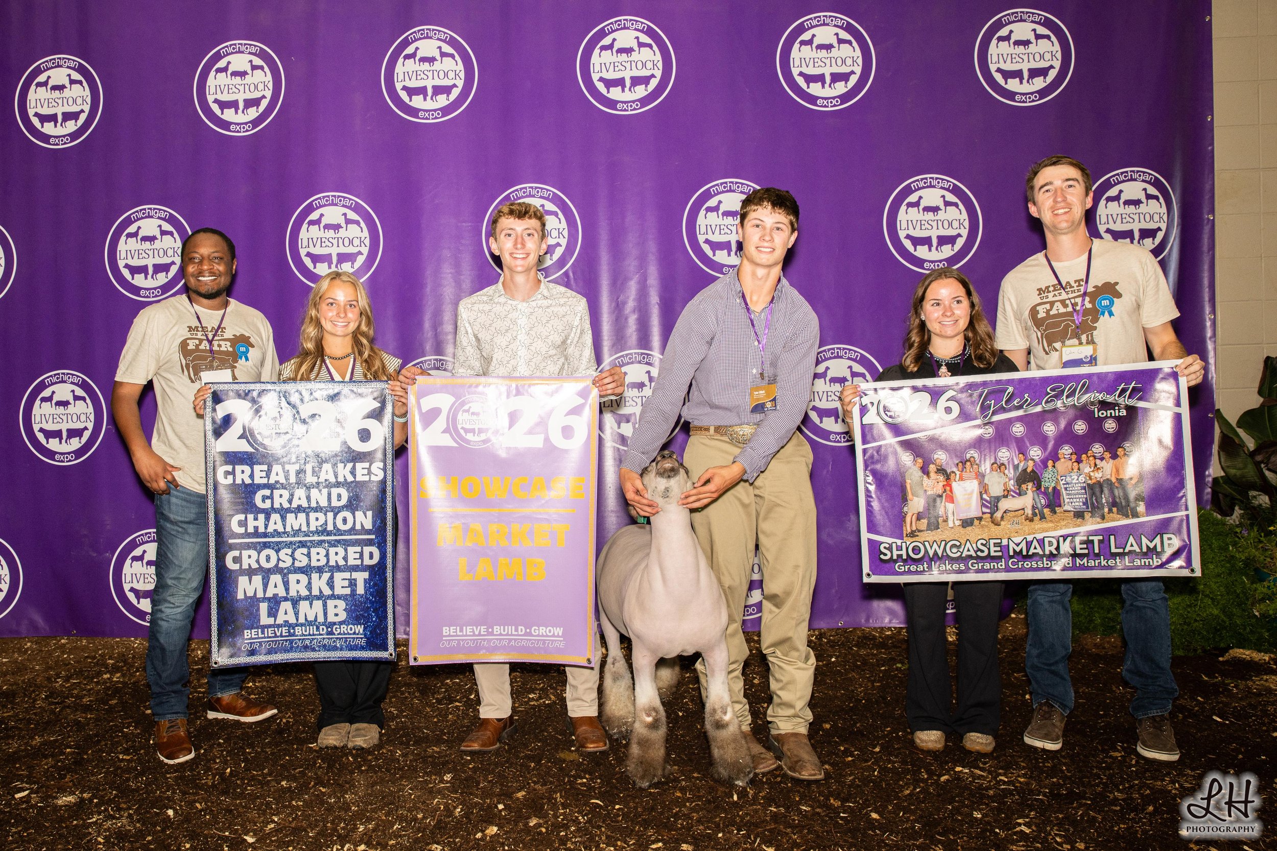 Saleabration 2026 Great Lakes Grand Crossbred Market Lamb shown by Tyler Elliott 2026