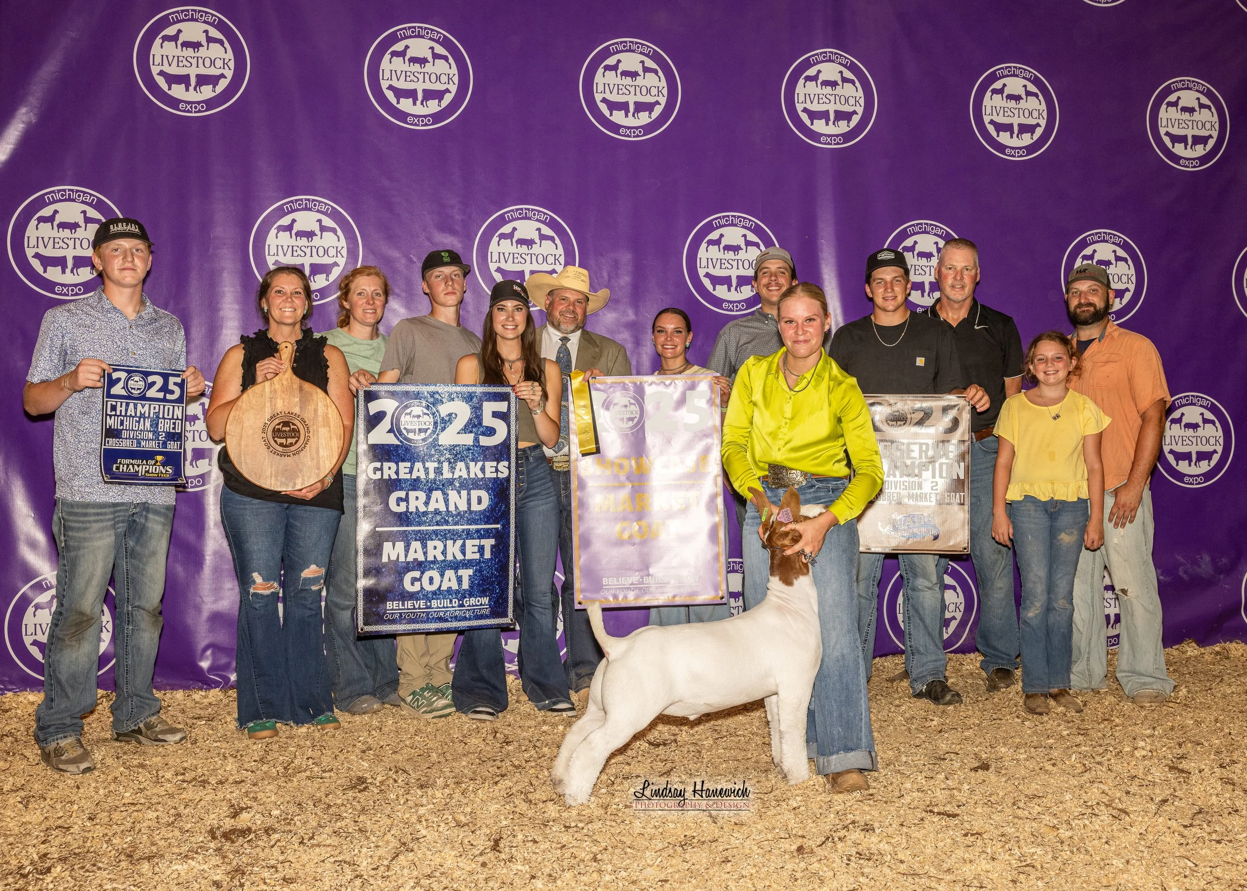 2025 MLE Market Goat Results Great Lakes Grand Market Goat Shown By Lexis Fleming
