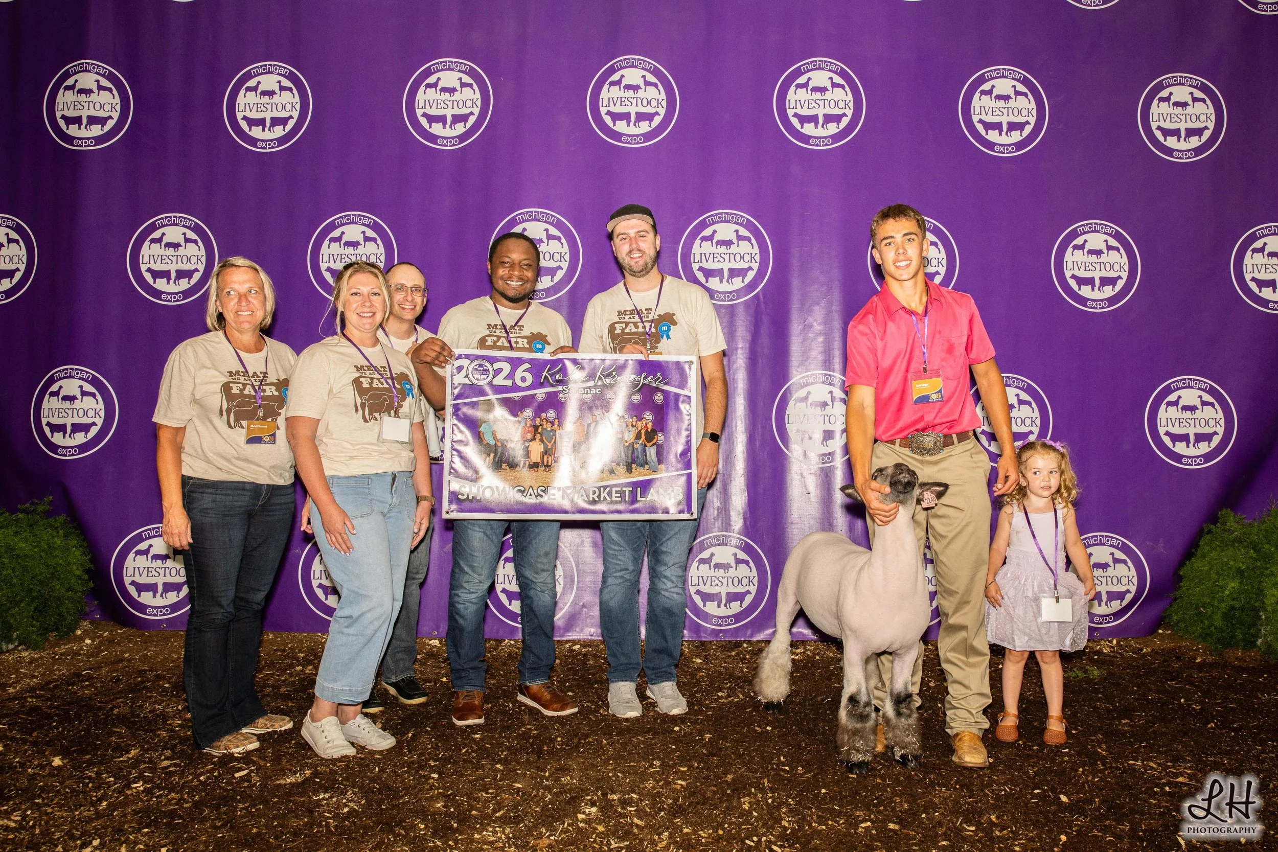 Saleabration 2026 Showcase Market Lamb shown by Kole Kruger 2026