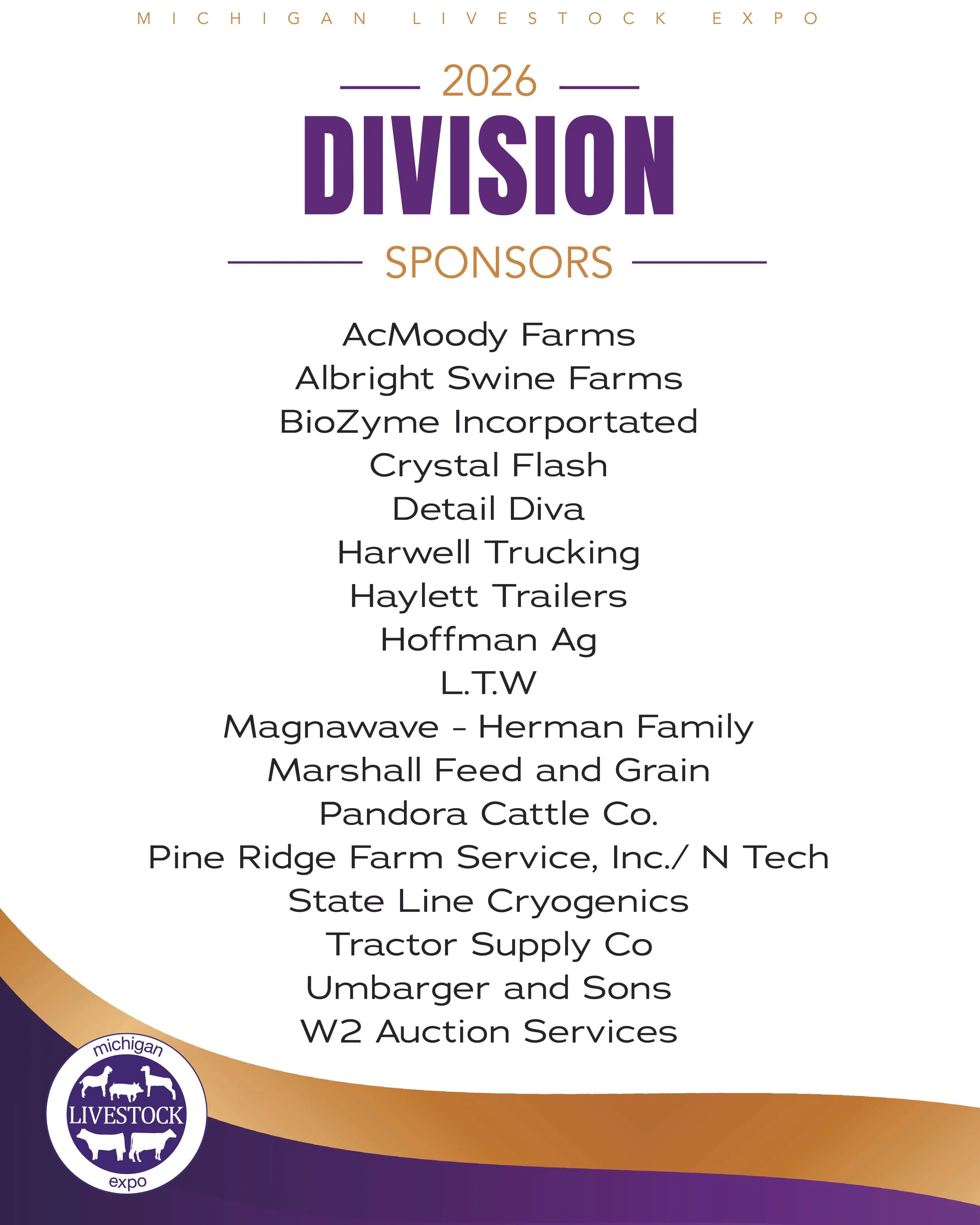 2026 MLE Division Sponsors
