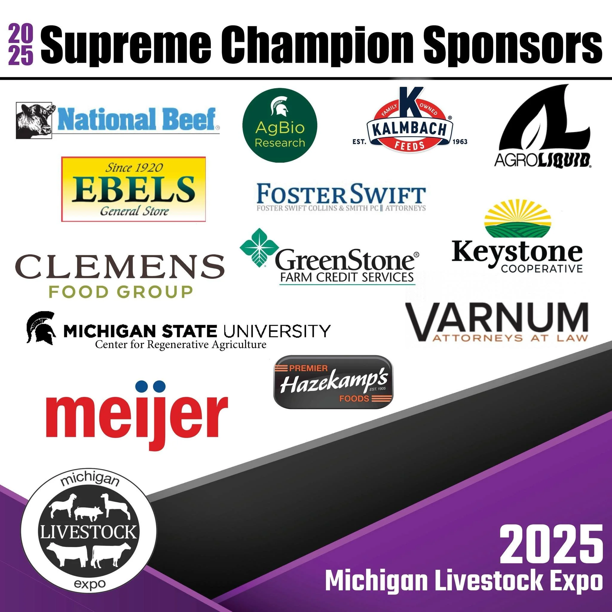 A list of supreme champion sponsors