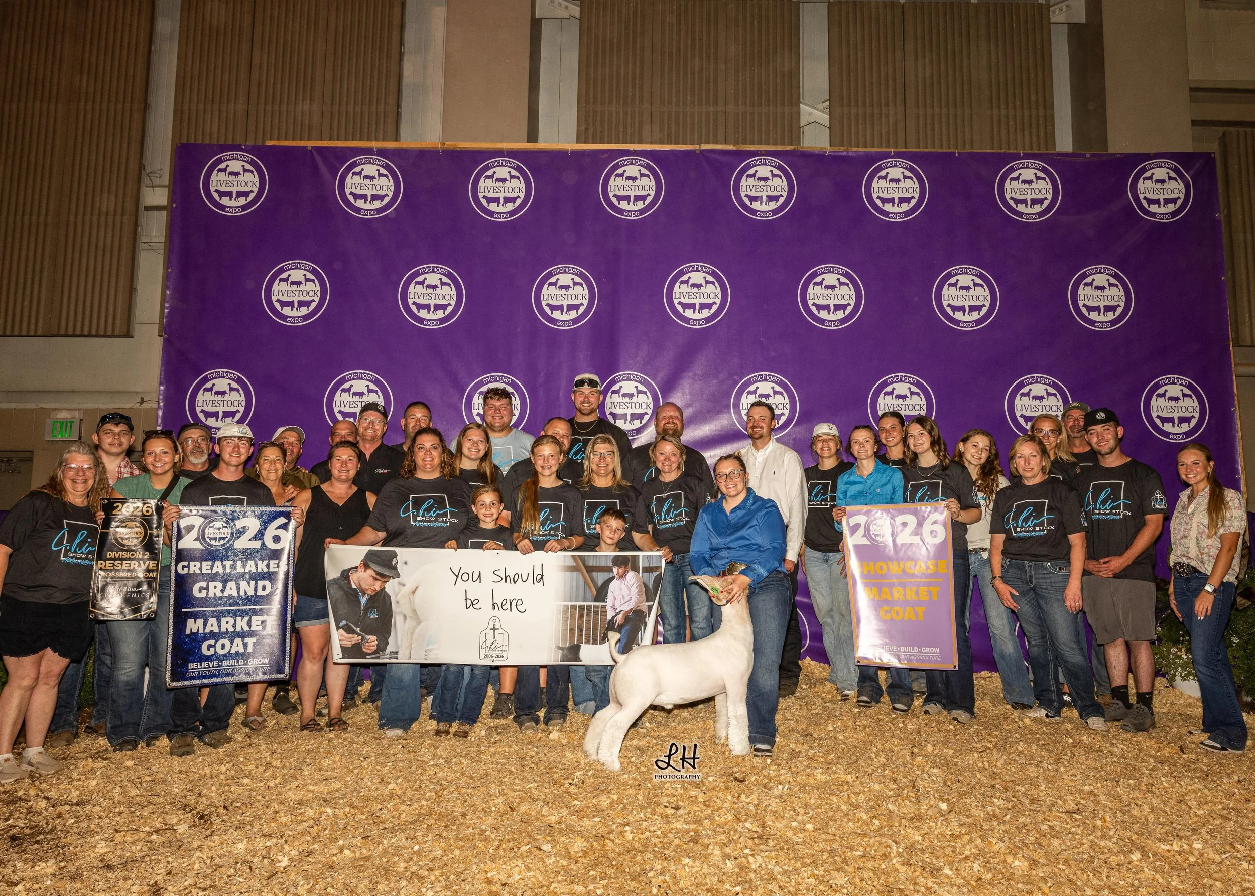 MLE 2026 Great Lakes Grand Market Goat shown by Sydney Fowler