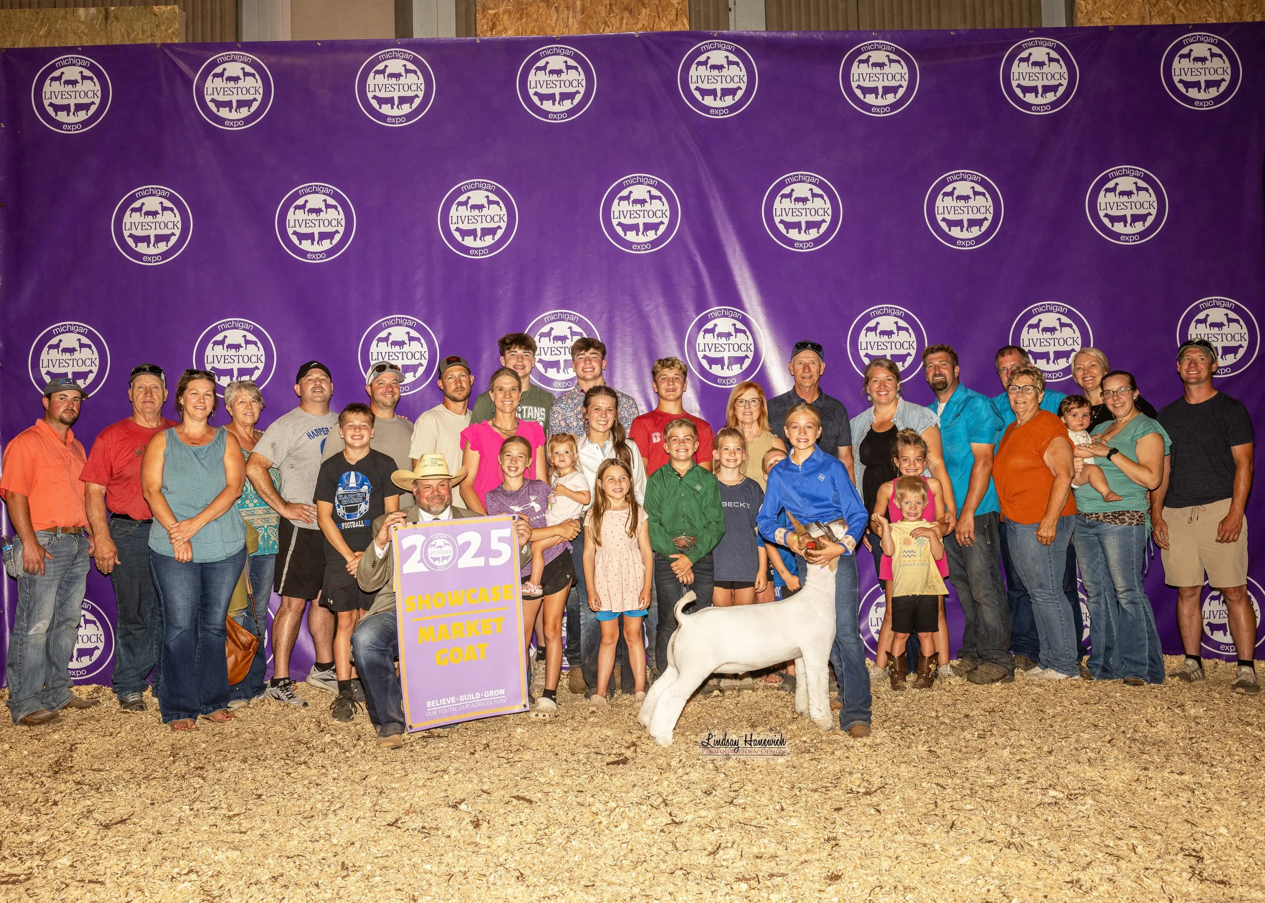 2025 MLE Market Goat Results Showcase Market Goat Shown By Harper Herman