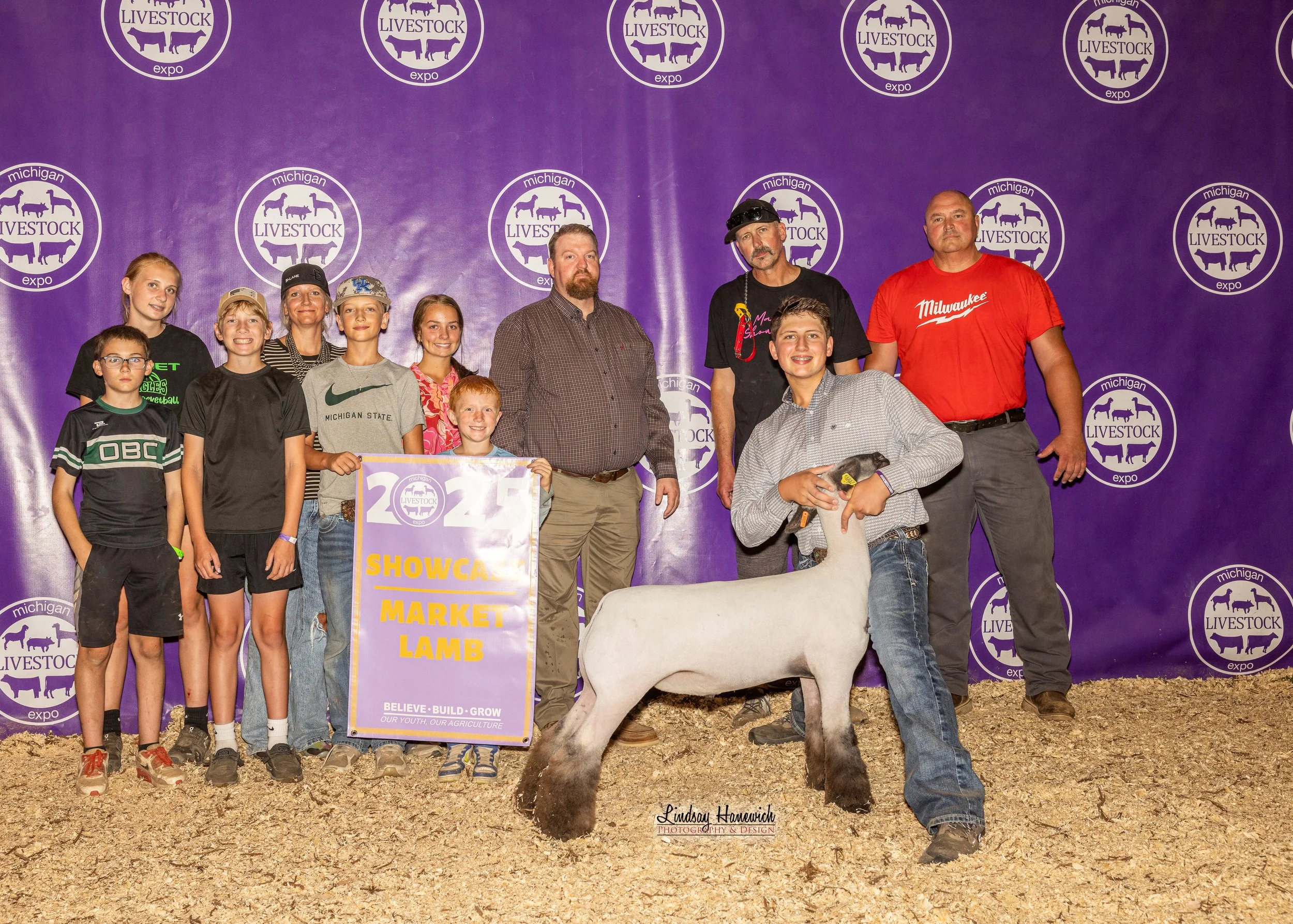 2025 MLE Market Lamb Results Showcase Market Lamb Shown by Davis Hill
