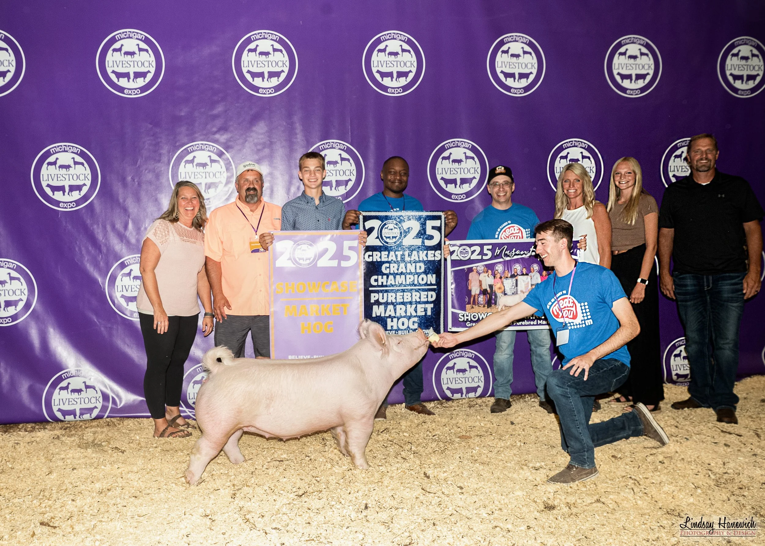 2025 MLE Saleabration Great Lakes Grand Purebred Market Hog Shown By Mason Boeskool