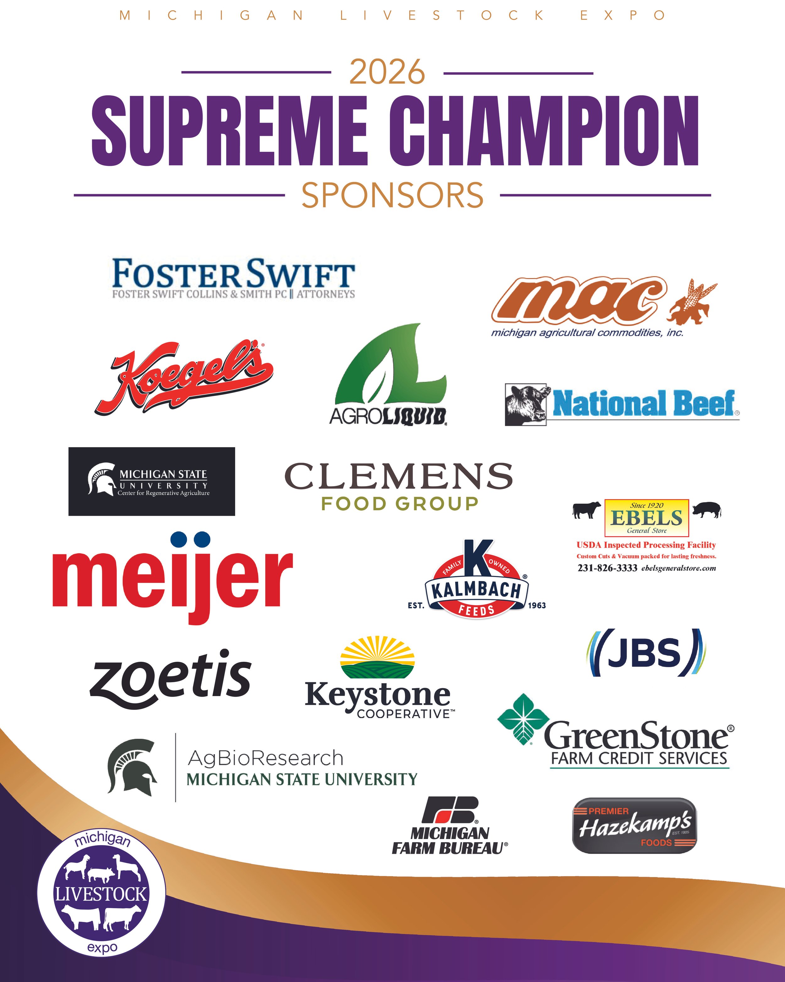 2026 MLE Supreme Champion Sponsors