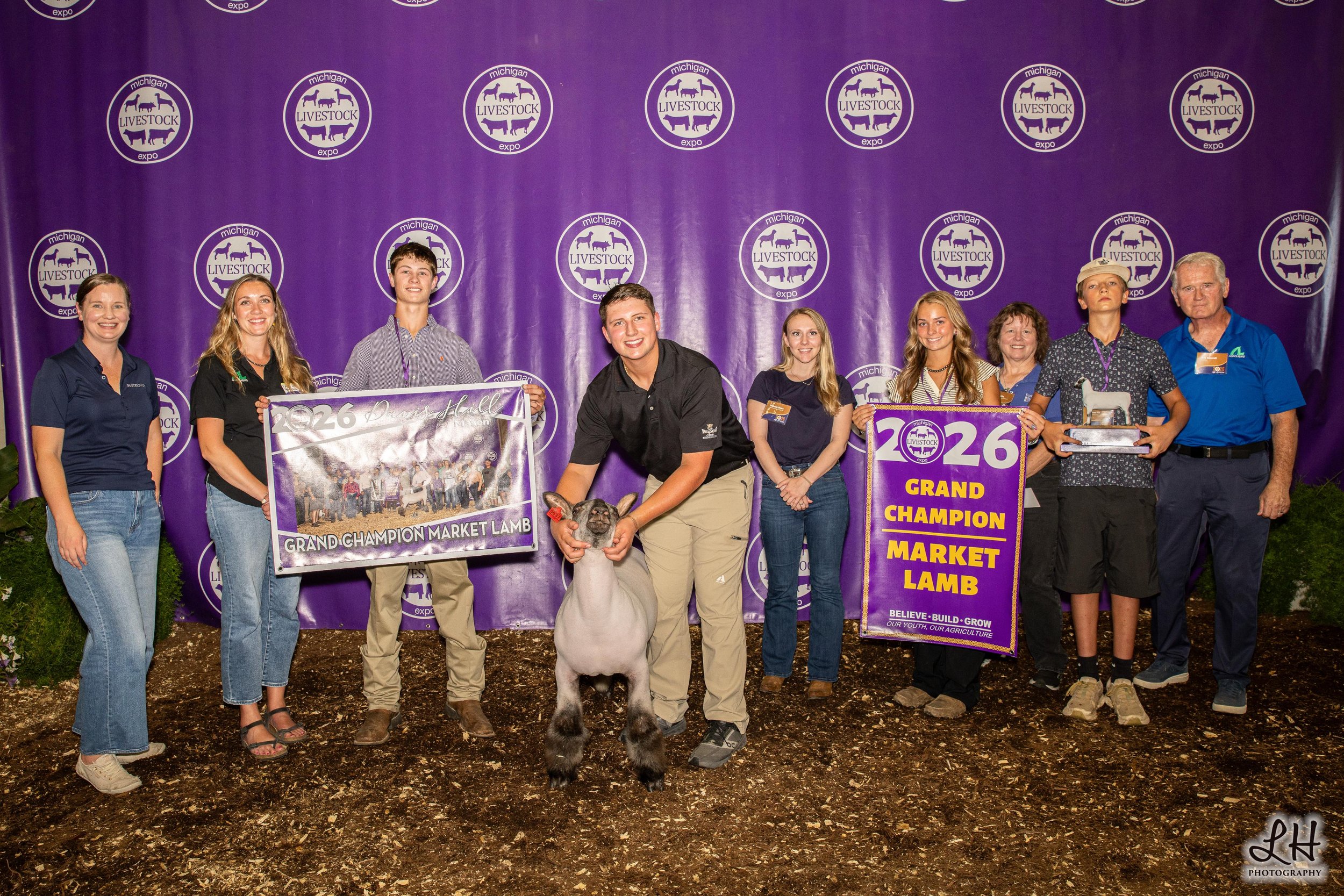 Saleabration 2026 Grand Champion Market Lamb shown by Davis Hill 2026
