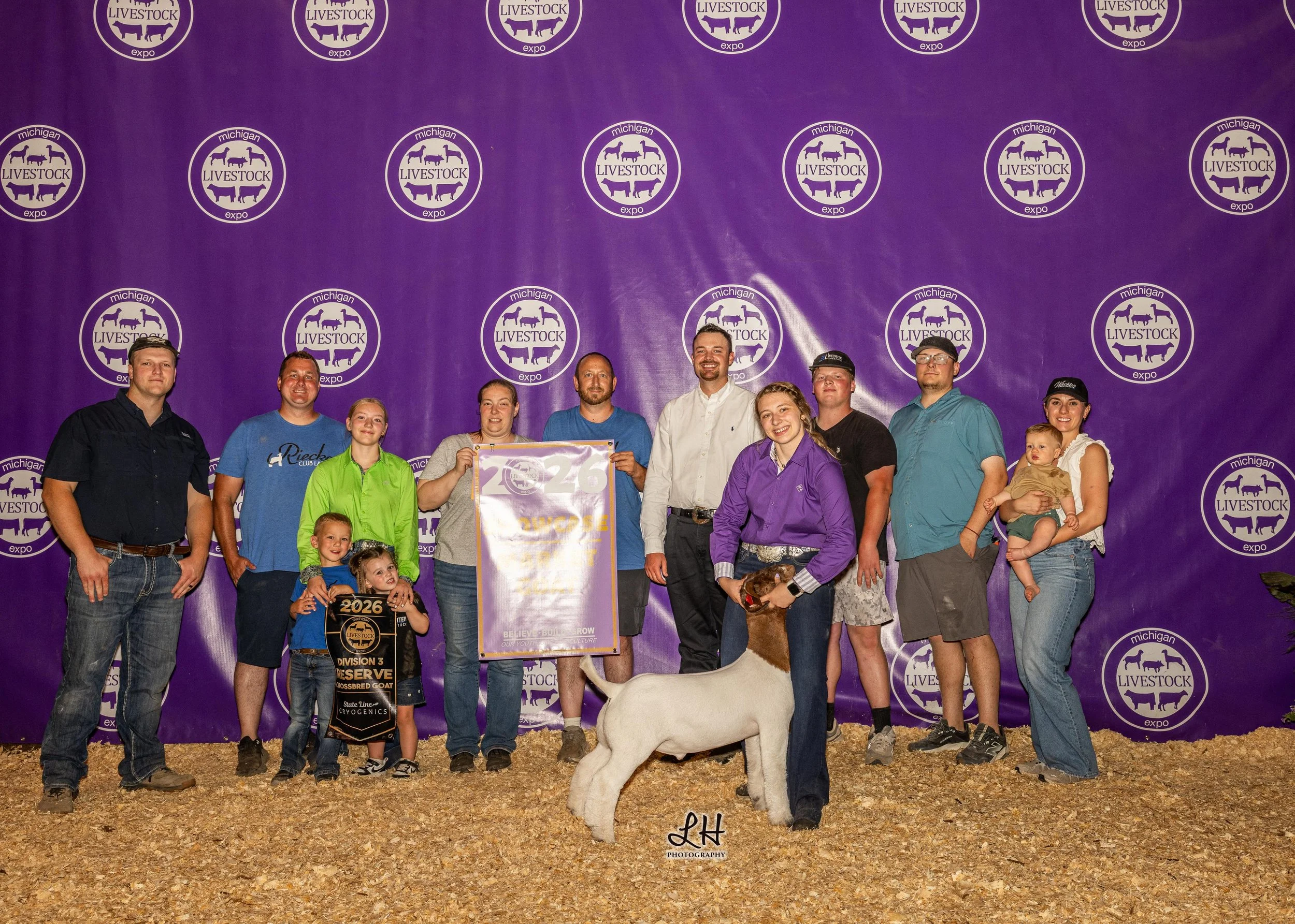 MLE 2026 backdrop Showcase Market Goat shown by Breanne Reif