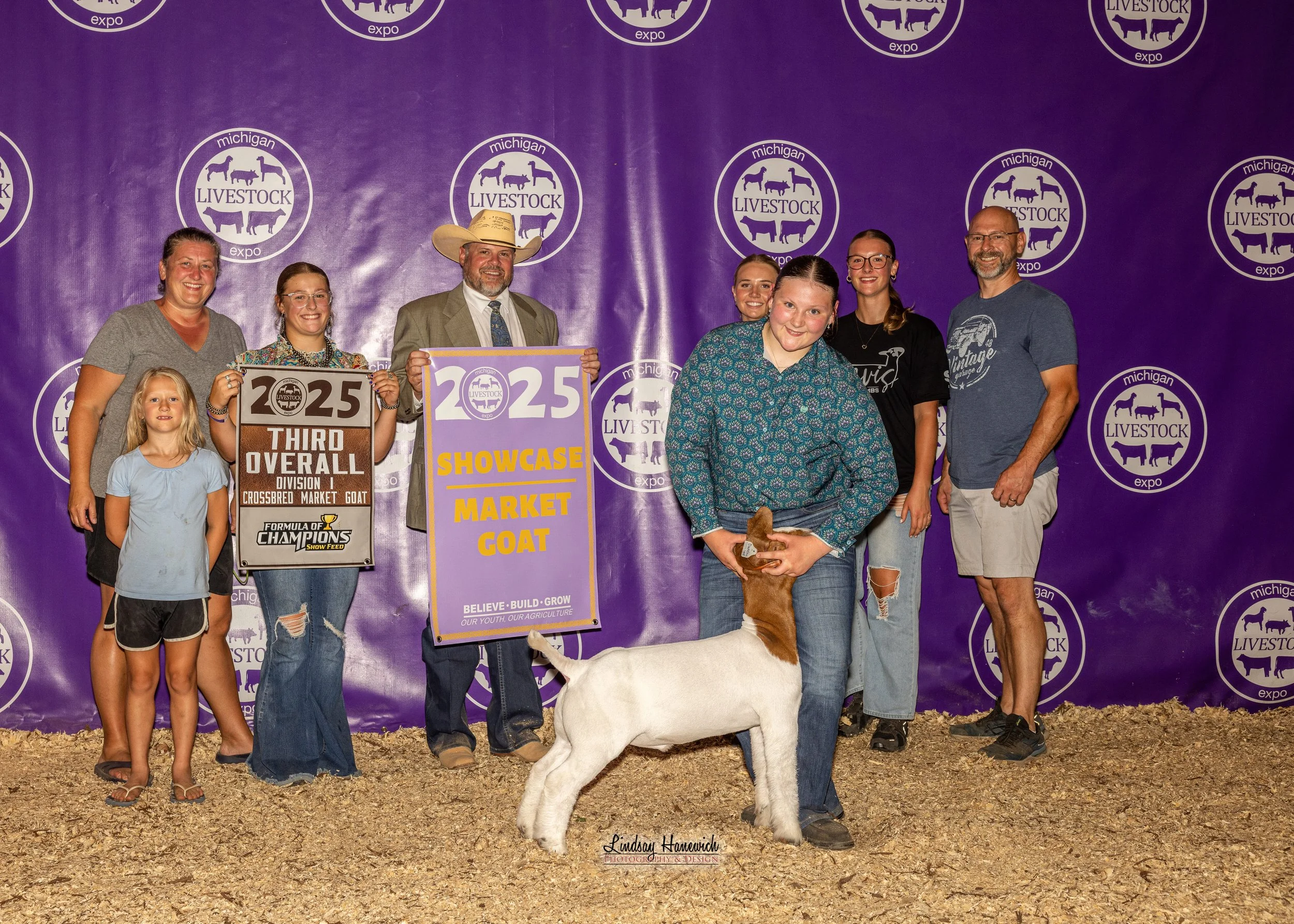 2025 MLE Market Goat Results Showcase Market Goat Shown by Marley Albrecht