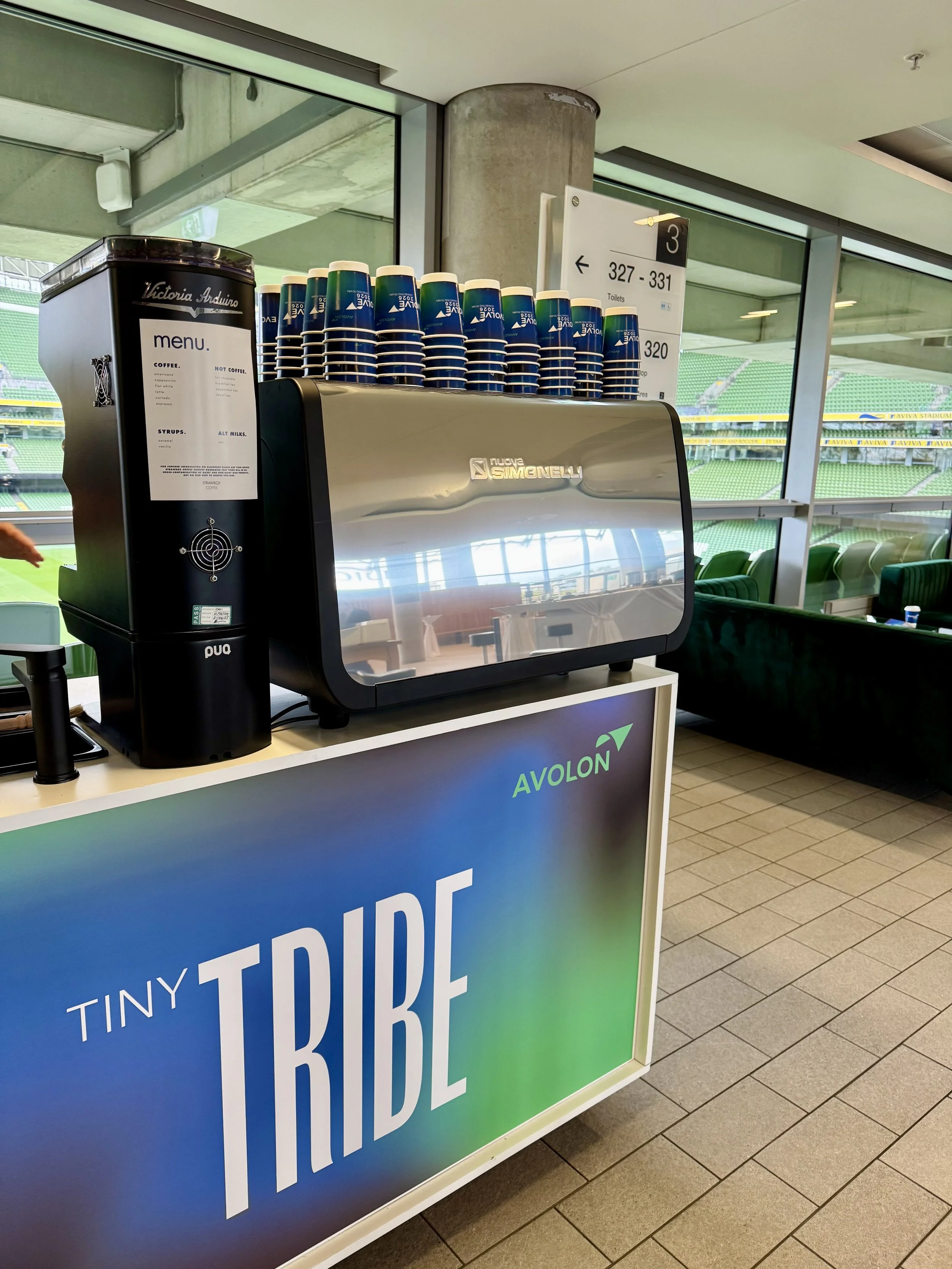 Coffee cart catering Dublin - Aviva
 stadium 