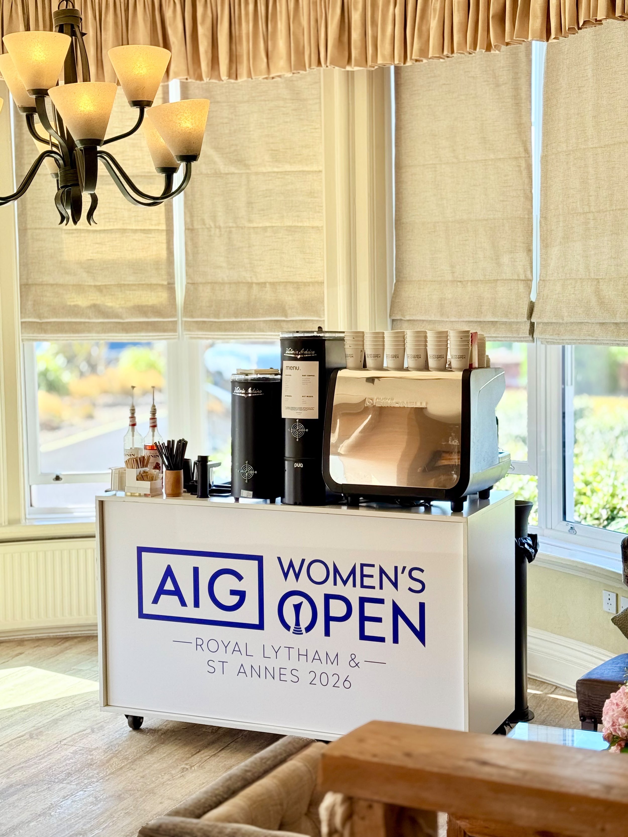 Coffee cart hire for AIG Women’s Open Liverpool