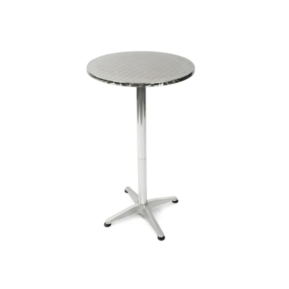 Cocktail Table - Alluminium - Round Silver