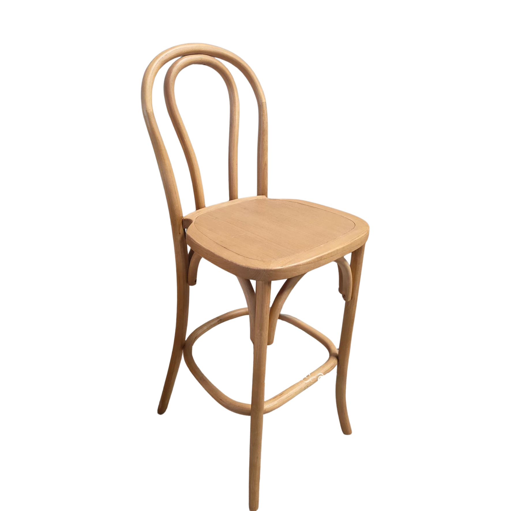 Bentwood Bar Stool - Wooden Oak