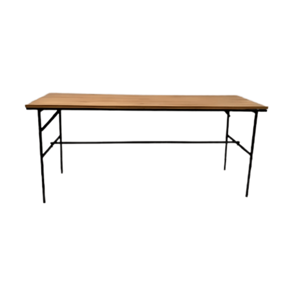 Wooden oak server table for wedding and corporate event hire by Du Toit Events in Plettenberg Bay and the Garden Route