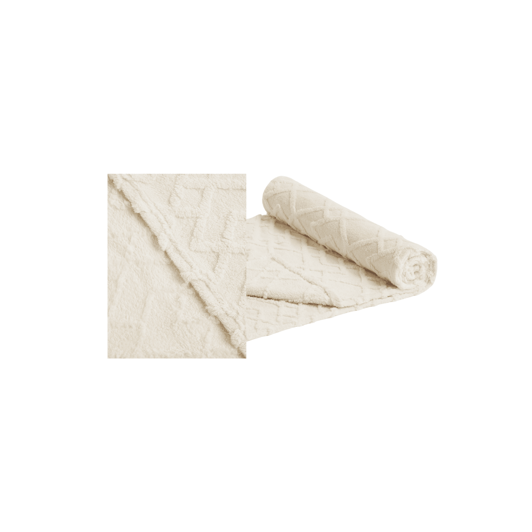 Fleece Blanket - Cream