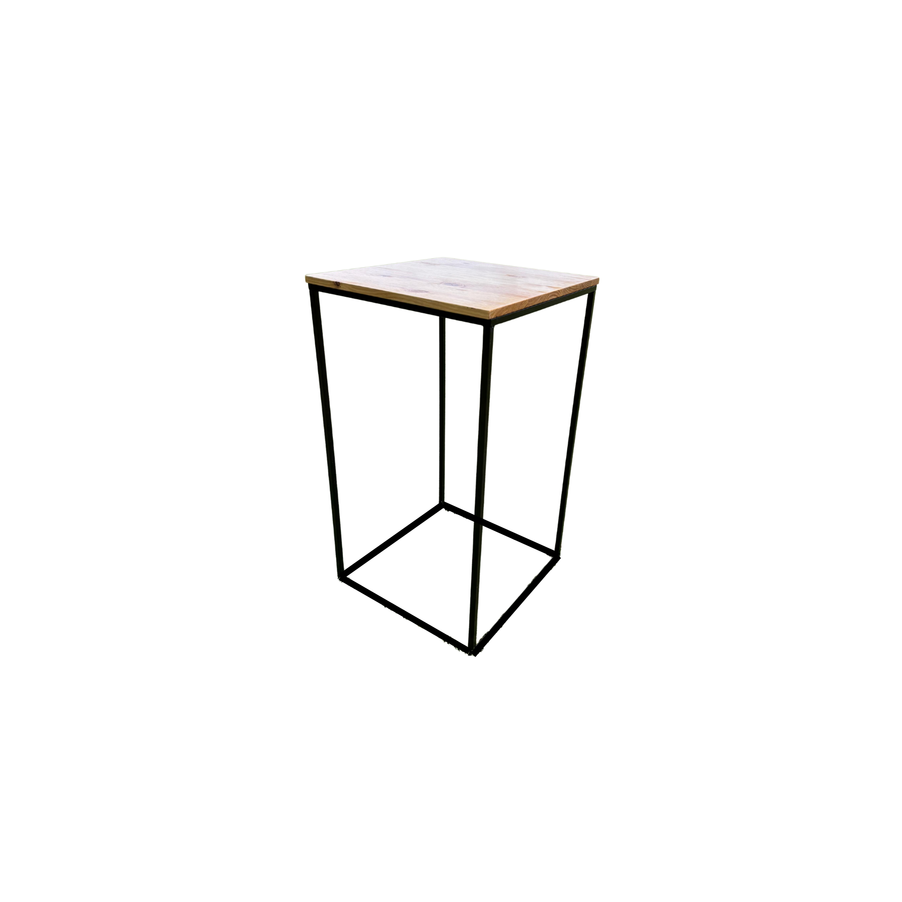 Square Cocktail Table - Wooden Top