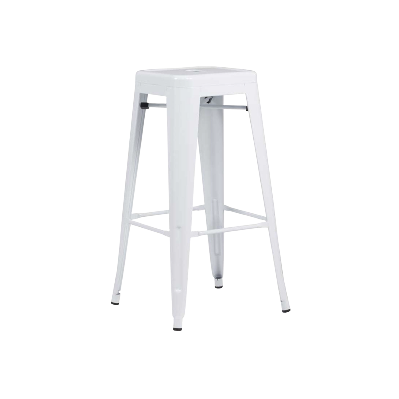 Tolix Bar Stool - Metal White