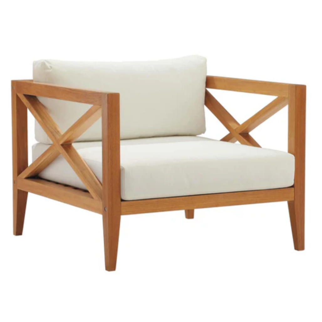 Saligna wooden single seater chair for wedding and corporate event hire by Du Toit Events in Plettenberg Bay and the Garden Route