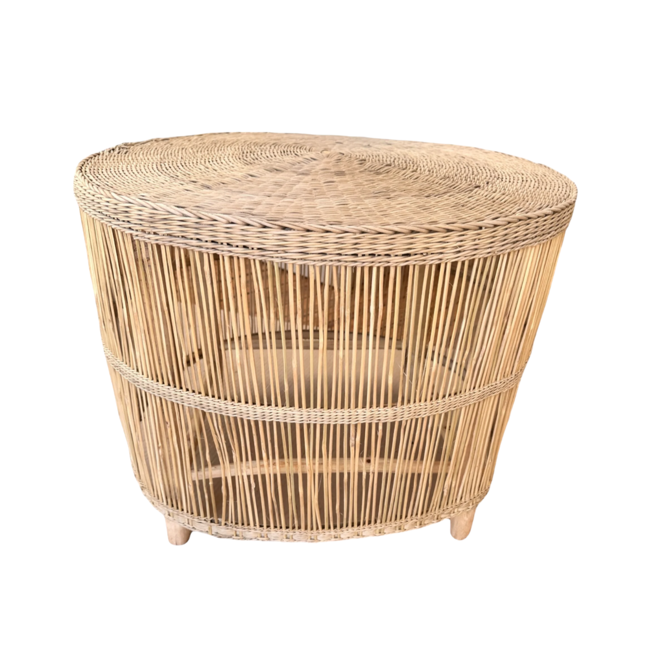 Malawian Rattan Side Table