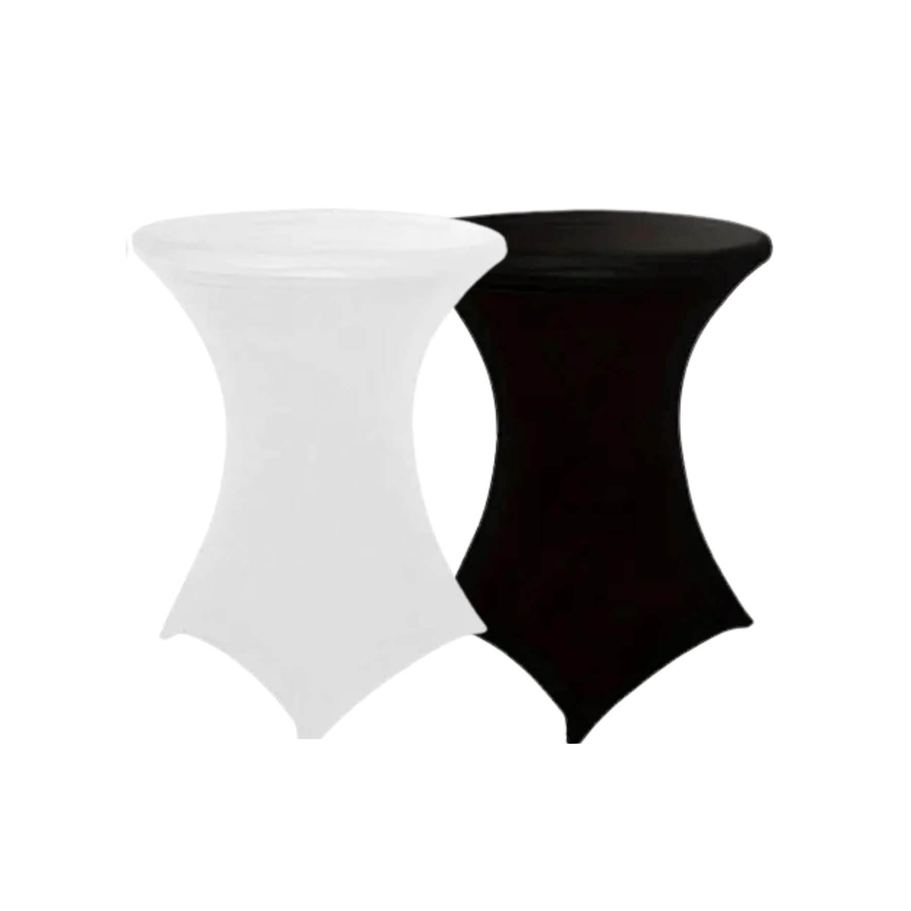 Cocktail Stretch Cover - White/Black