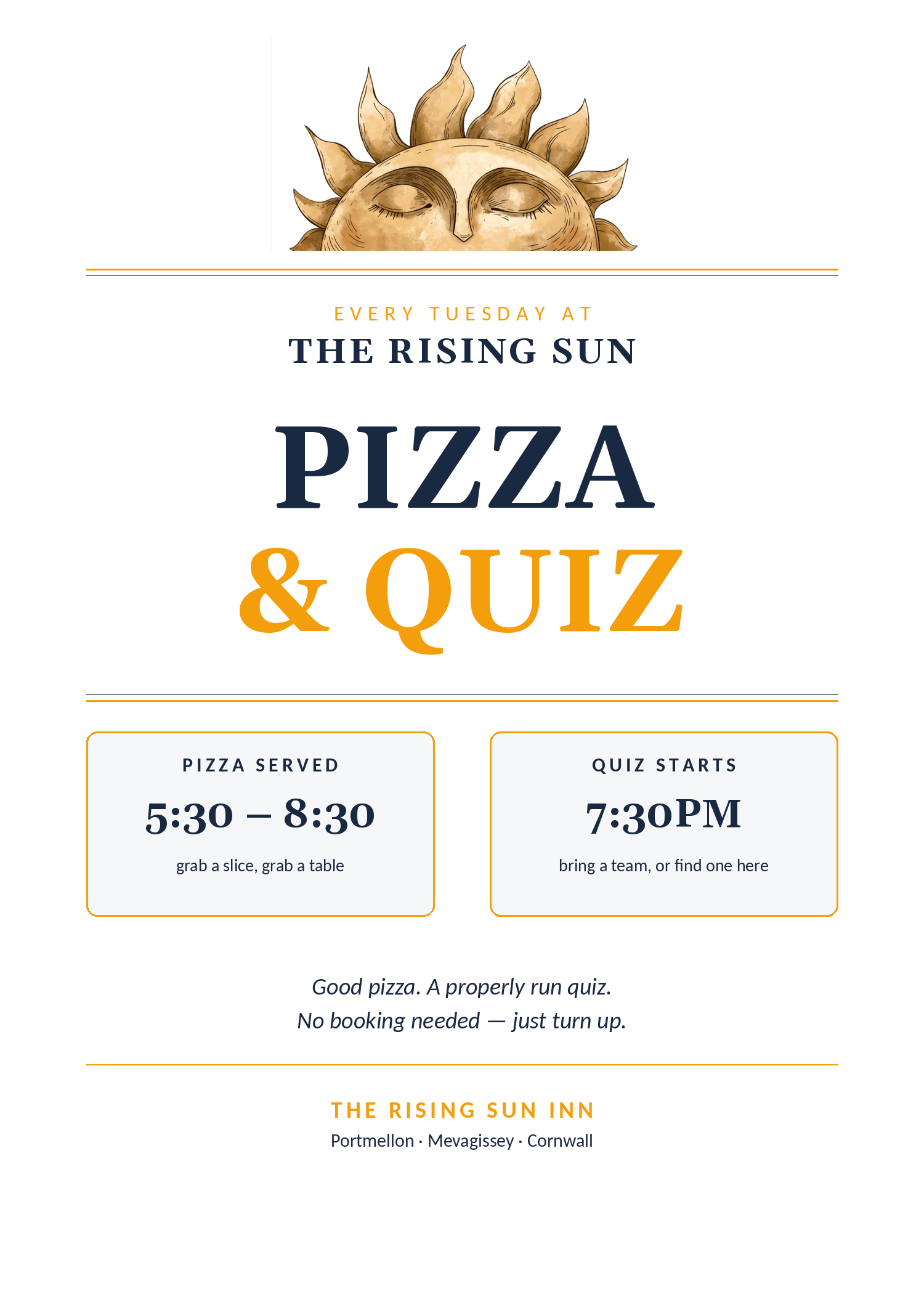 Pizza and Quiz Night