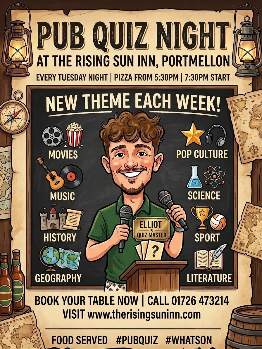 Pub Quiz Night with Elliot @ The Rising Sun Portmellon