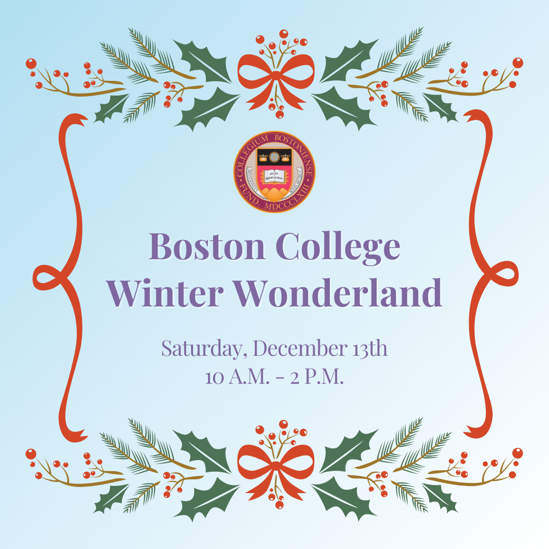 Book Signing at the Boston College Winter Wonderland