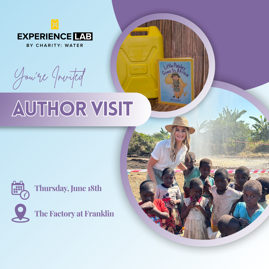 Author Visit at the Experience Lab by charity: water