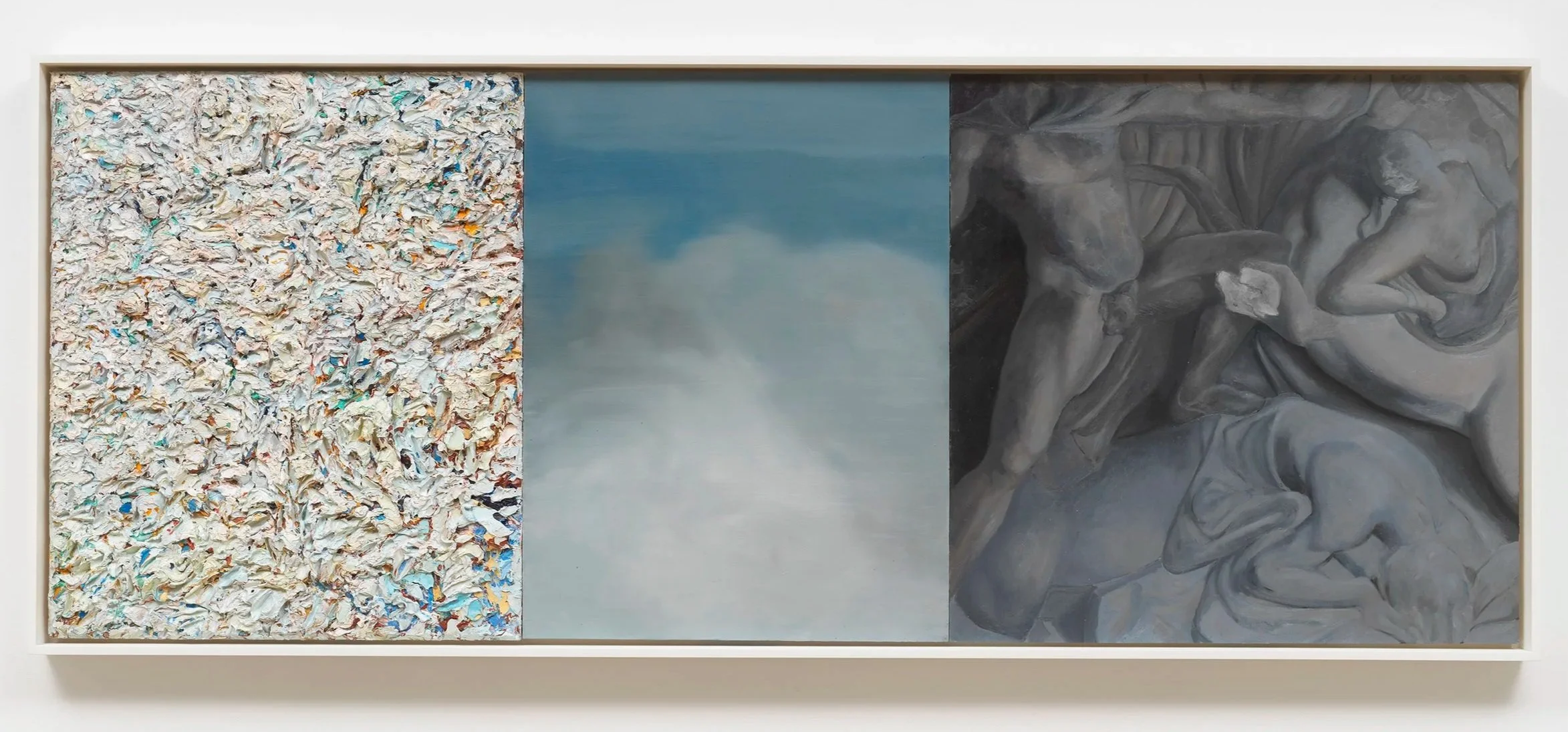  MY LIFE IN FIVE PARTS 
Oil On Wood Panel,Triptych, 24"x62", 2022
