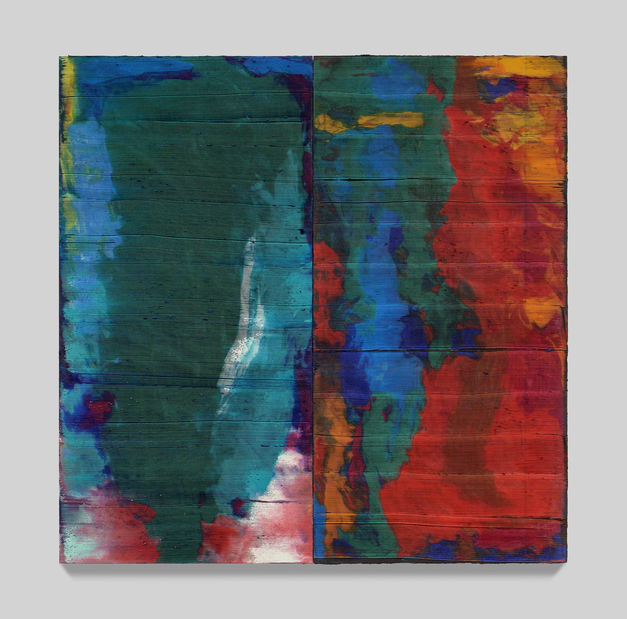  Jaqroix 
Oil On Wood Panel, Diptych, 24"x24", 2026

