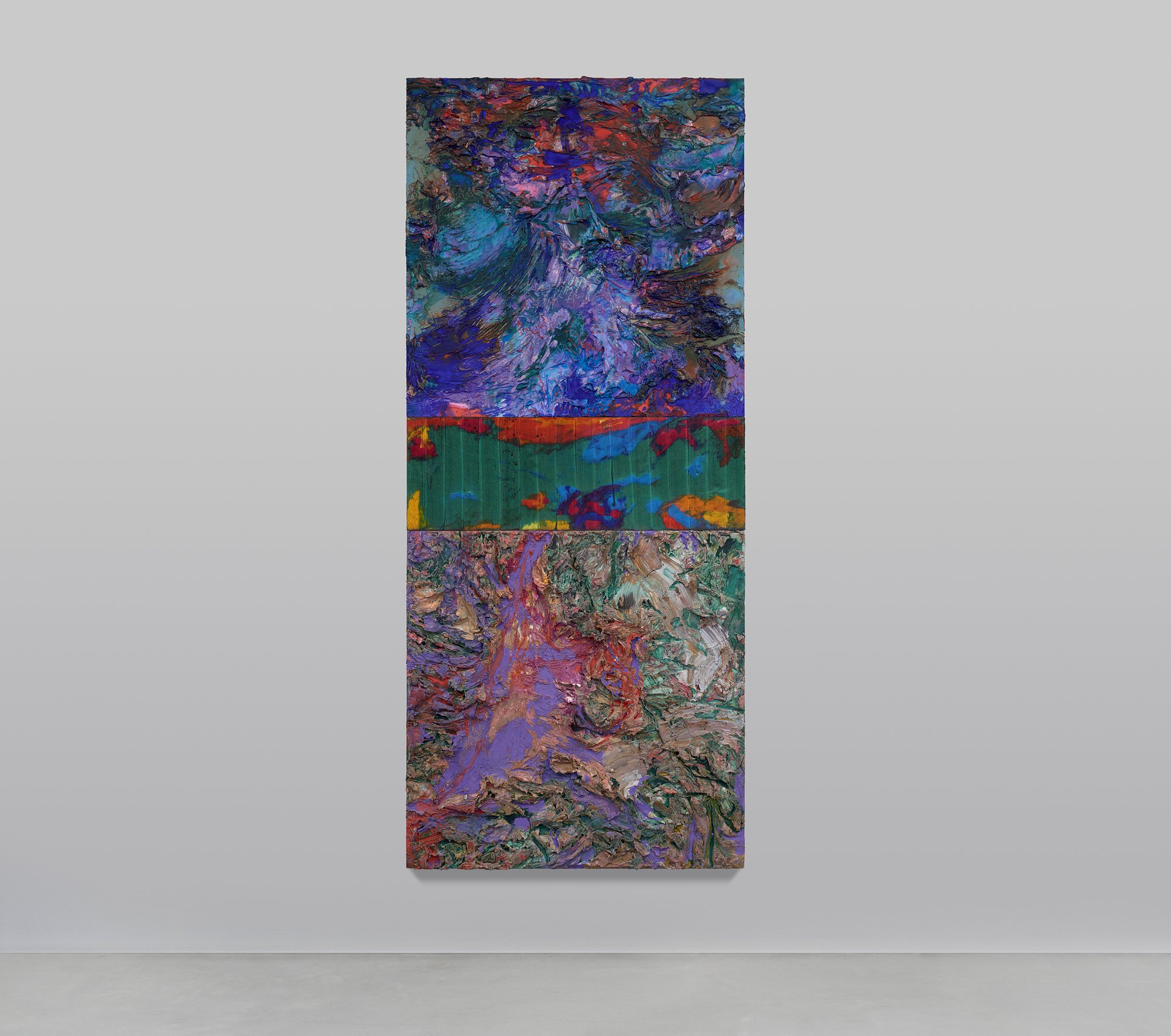  Auaienm 
Oil On Wood Panel, Triptych, 84"x36", 2026


