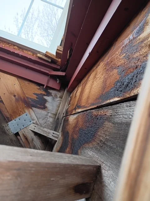 Before - Repair rotten wood on cupola