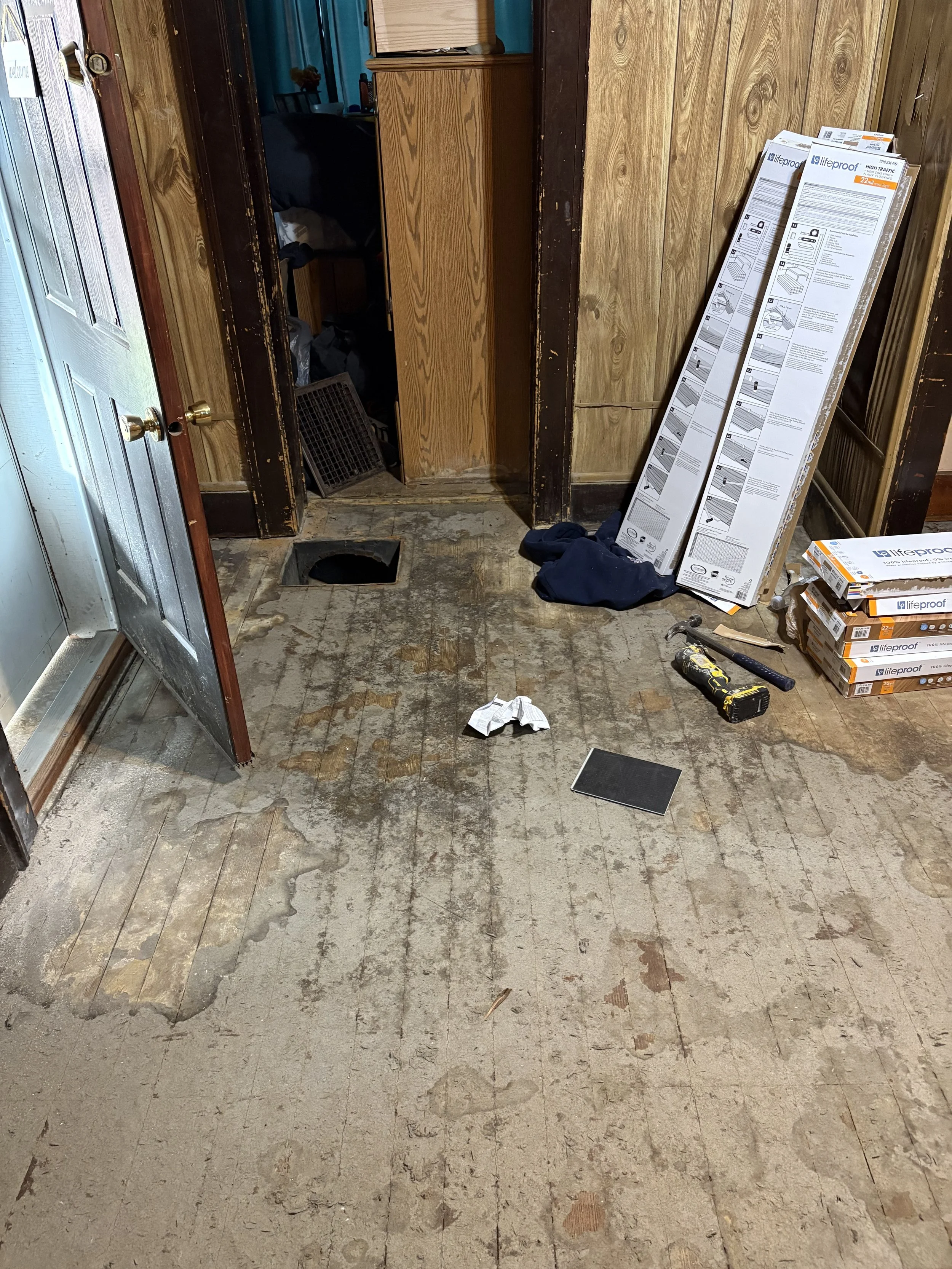 Before - Flooring replacement