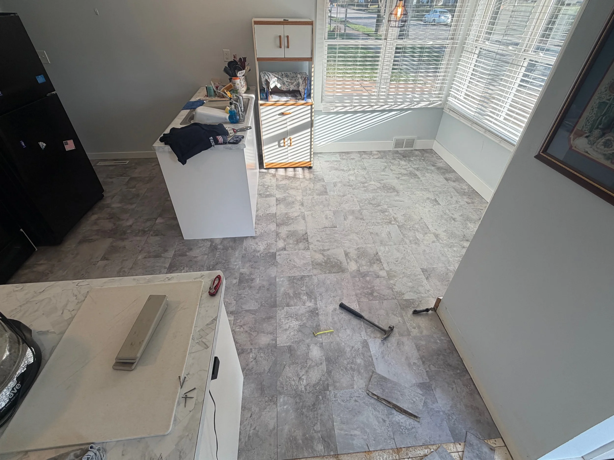 Before - Flooring replacement