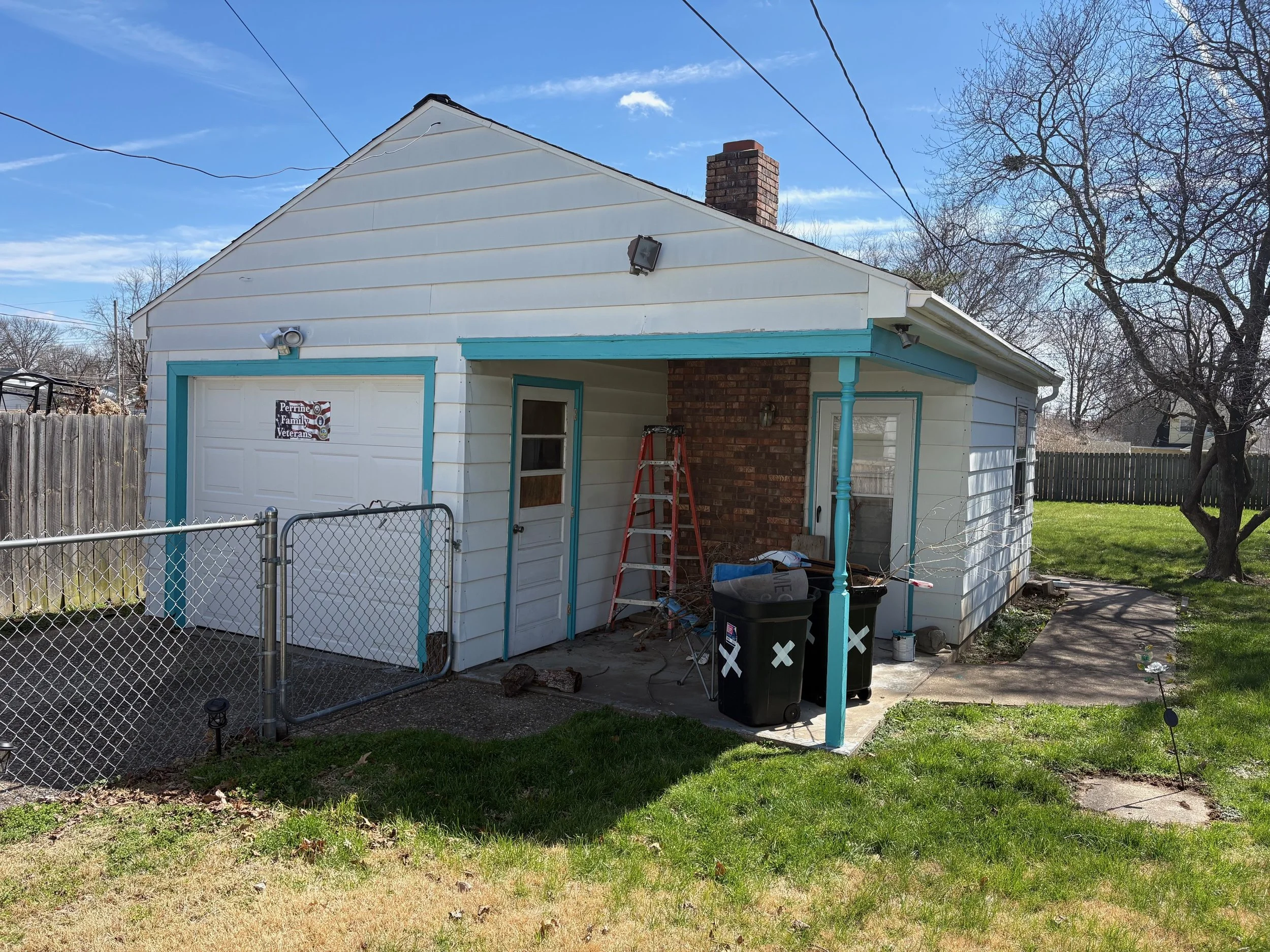 After - Freshly painted trim